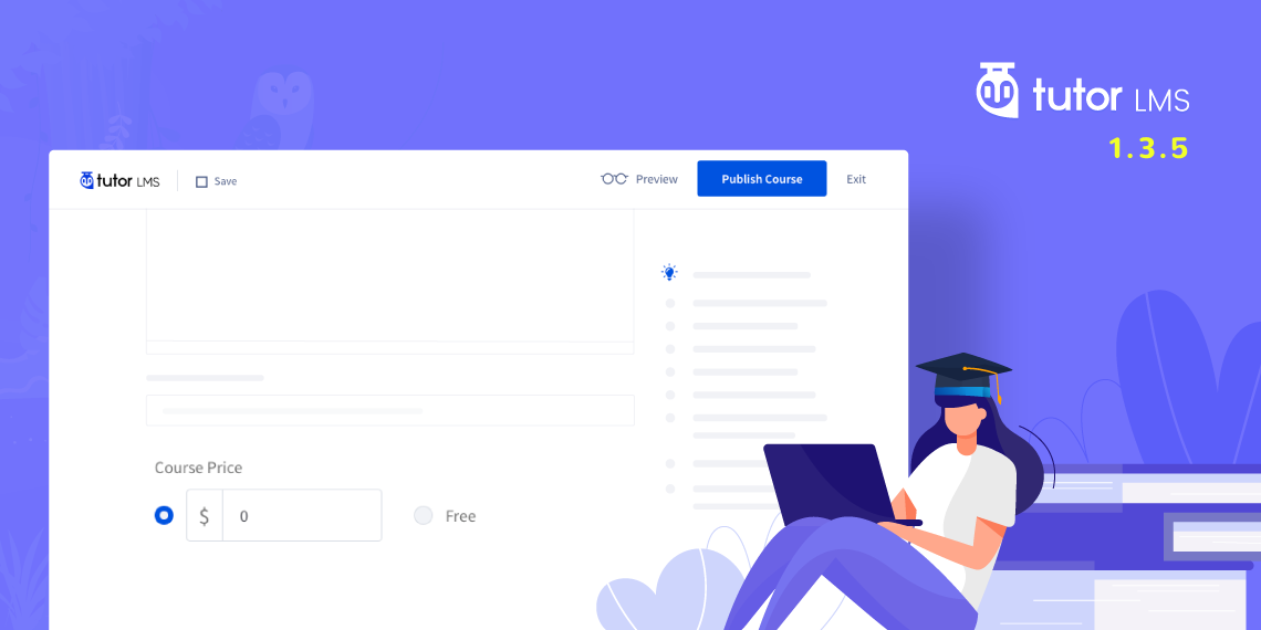 Tutor LMS 1.3.5 Comes with New Frontend Options, Fixes & More!
