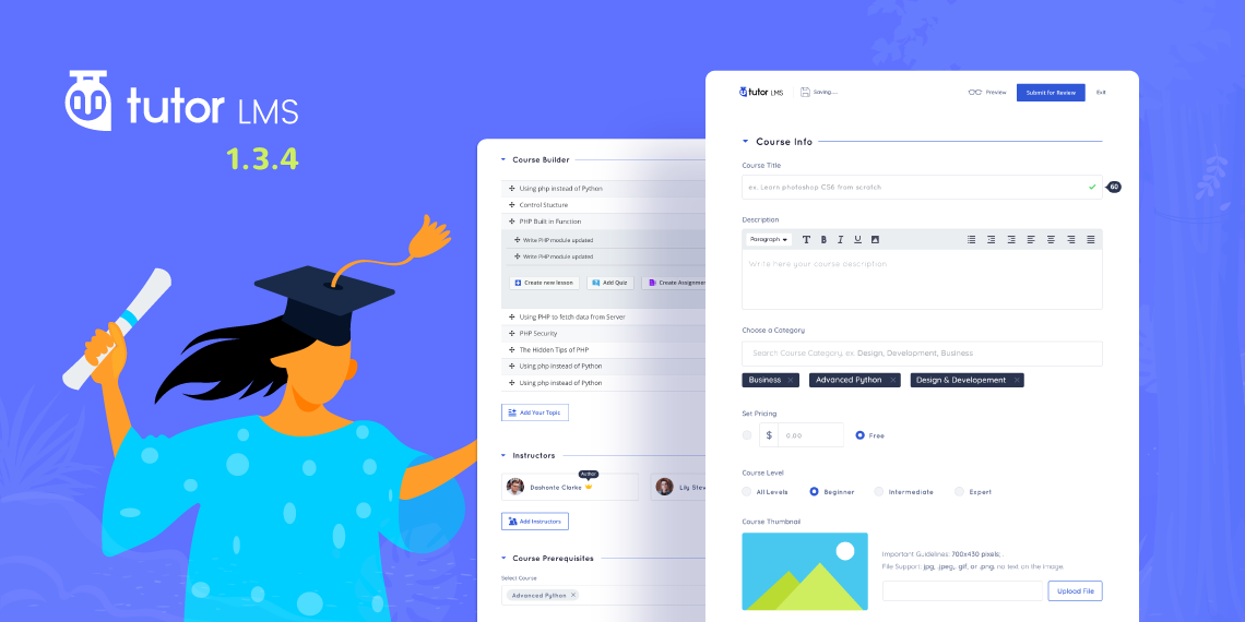 Tutor LMS 1.3.4 Comes with Frontend Course Builder, Spotlight Mode & Exciting Features You’ll Love!