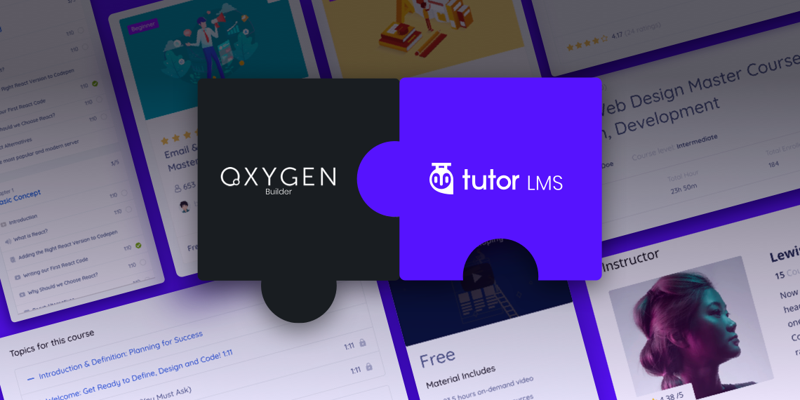 Now You Can Create an LMS Site with Oxygen Builder