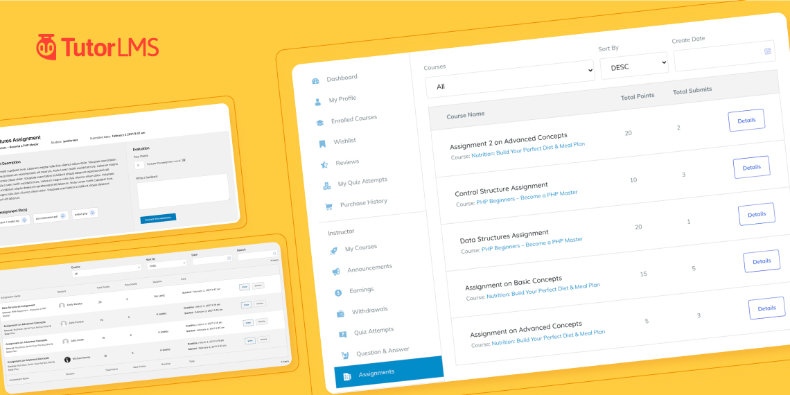 Tutor LMS v1.8.0 Comes With Improved Assignment Menu, Better User Feedback, and Several Fixes