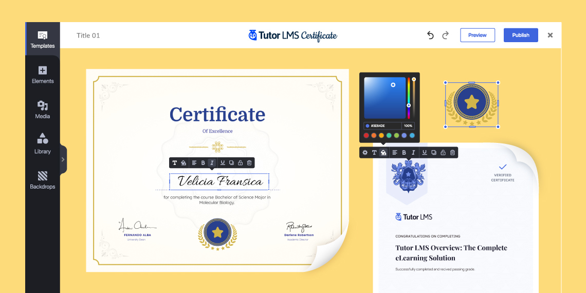How to Design Certificates For Your eLearning Courses (Step by Step Guideline)