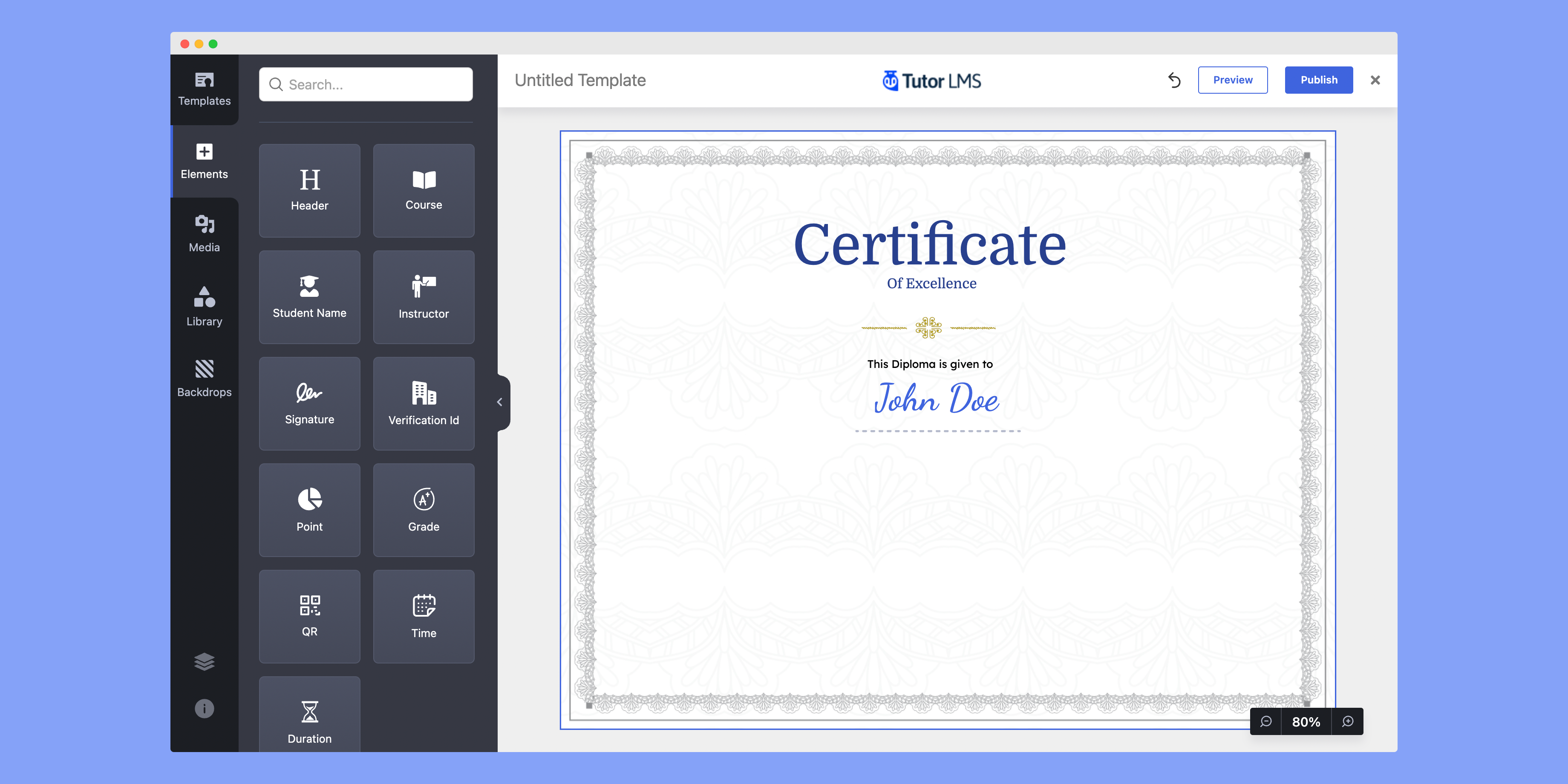 Designing Certificate from Scratch