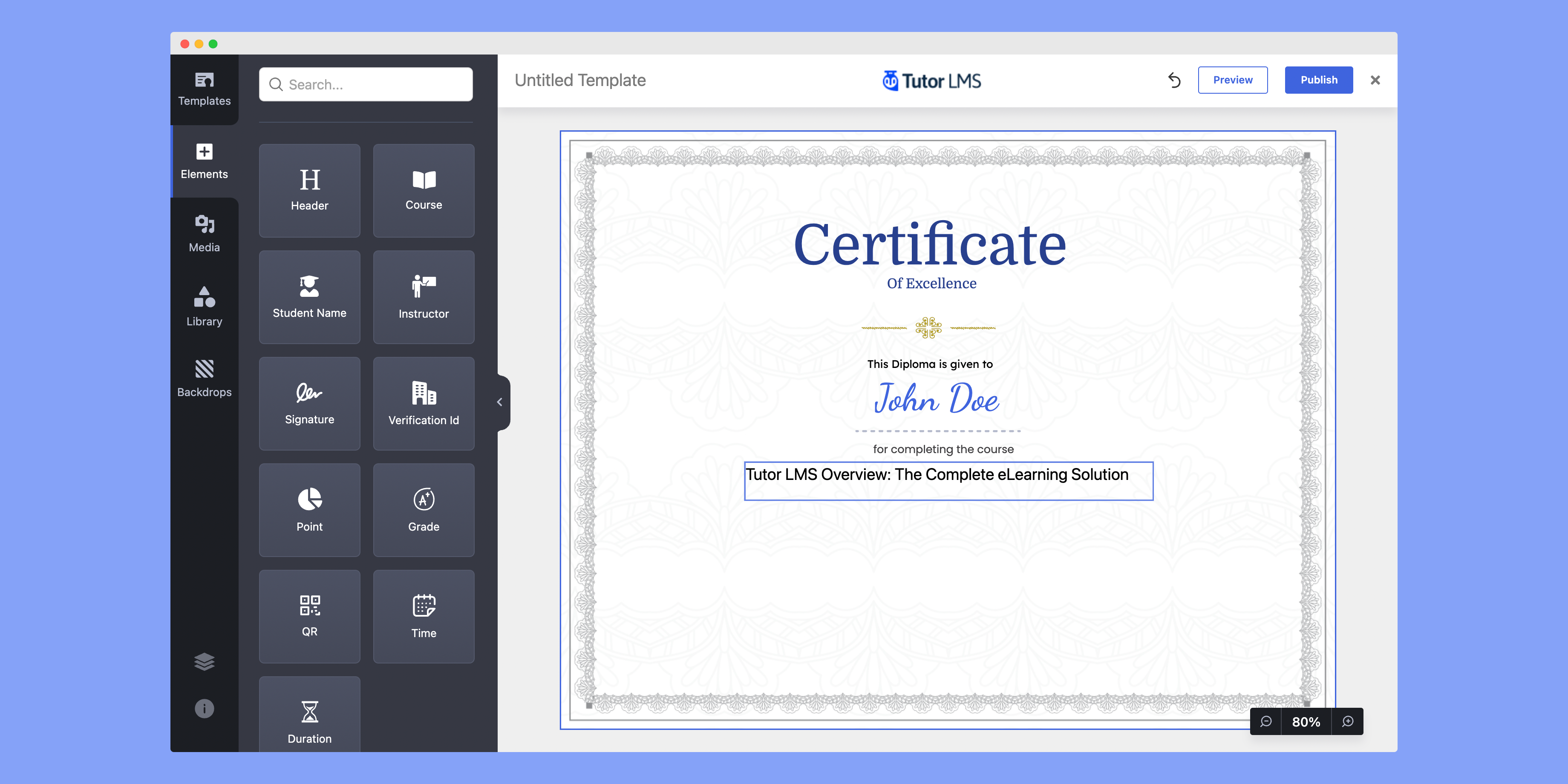 Designing Certificate from Scratch