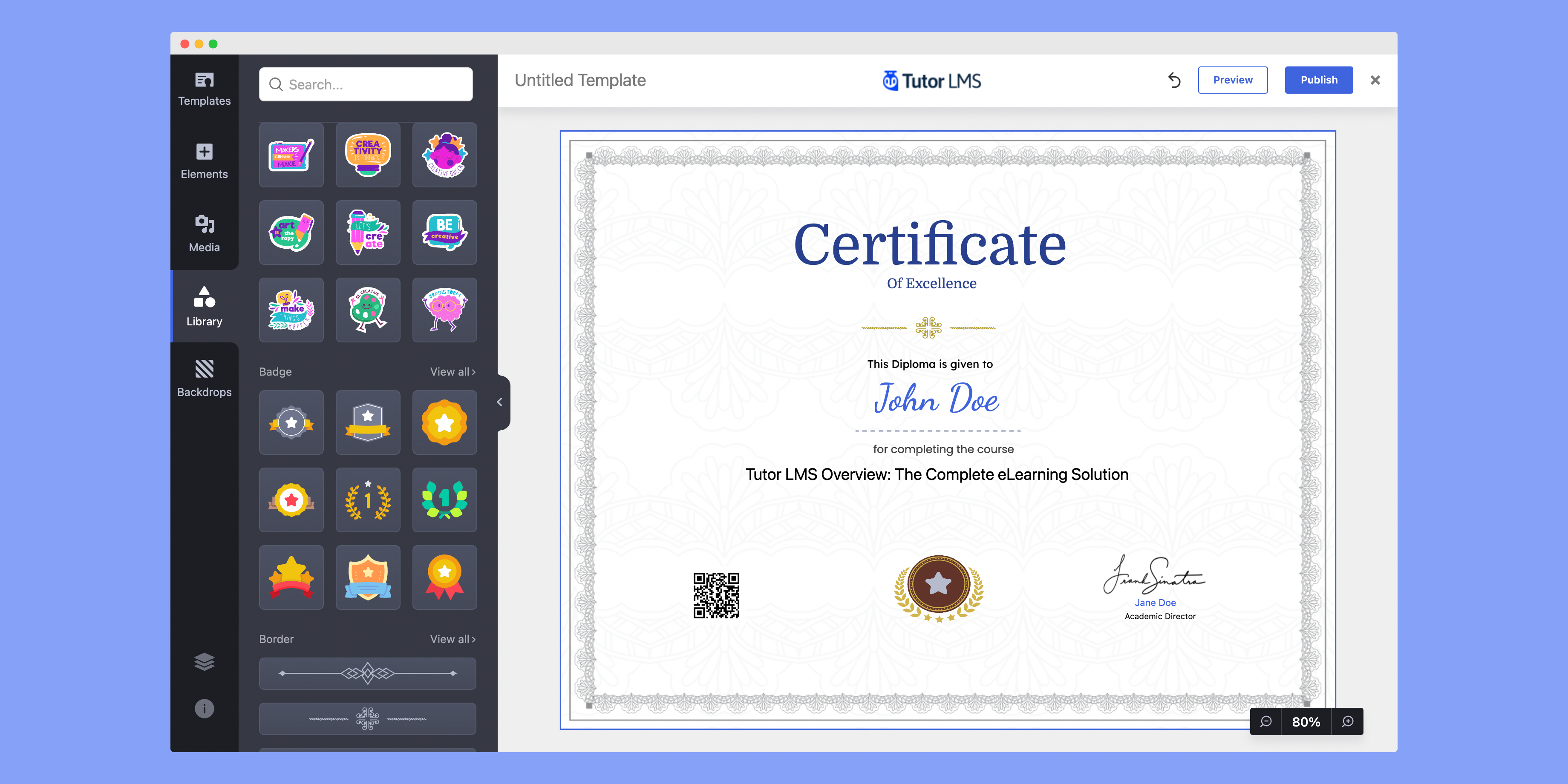 Designing Certificate from Scratch