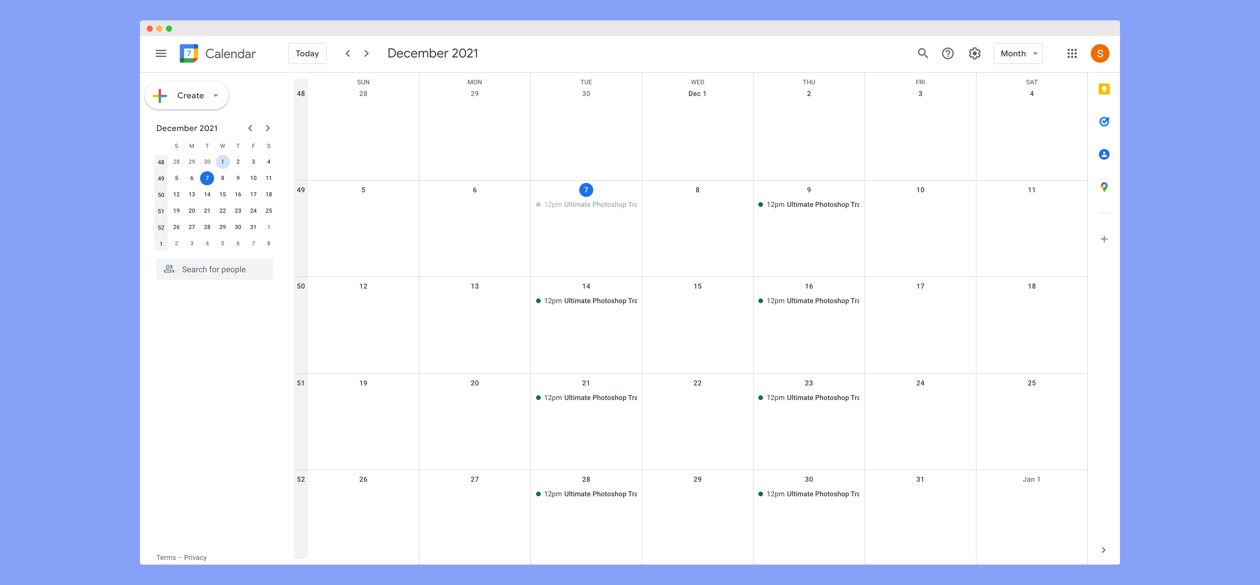 Google calendar