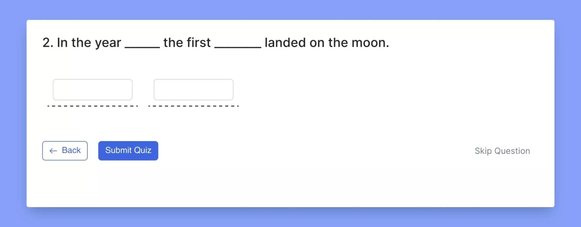 Tutor LMS- Fill in the blanks question