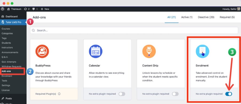 How To Enroll Students Manually To Your Tutor Lms Courses Tutor Lms How To Enroll Students Manually To Your Tutor Lms Courses Tutor Lms