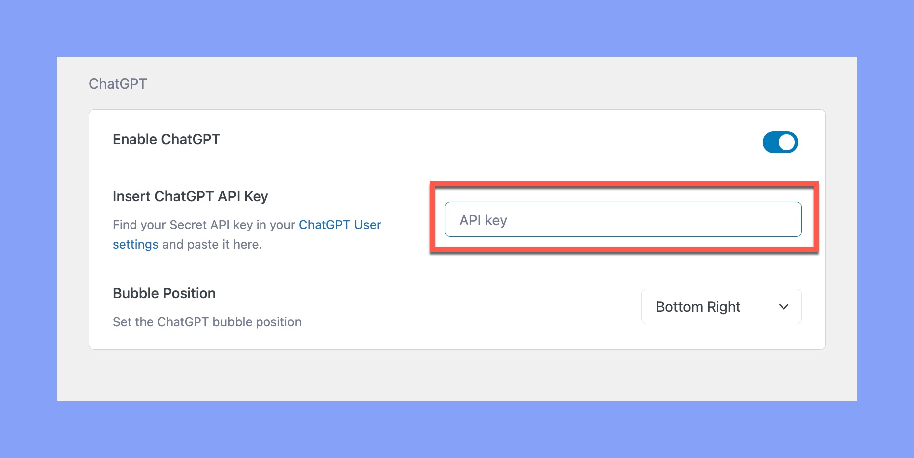 Tutor LMS: ChatGPT API Key Integration 