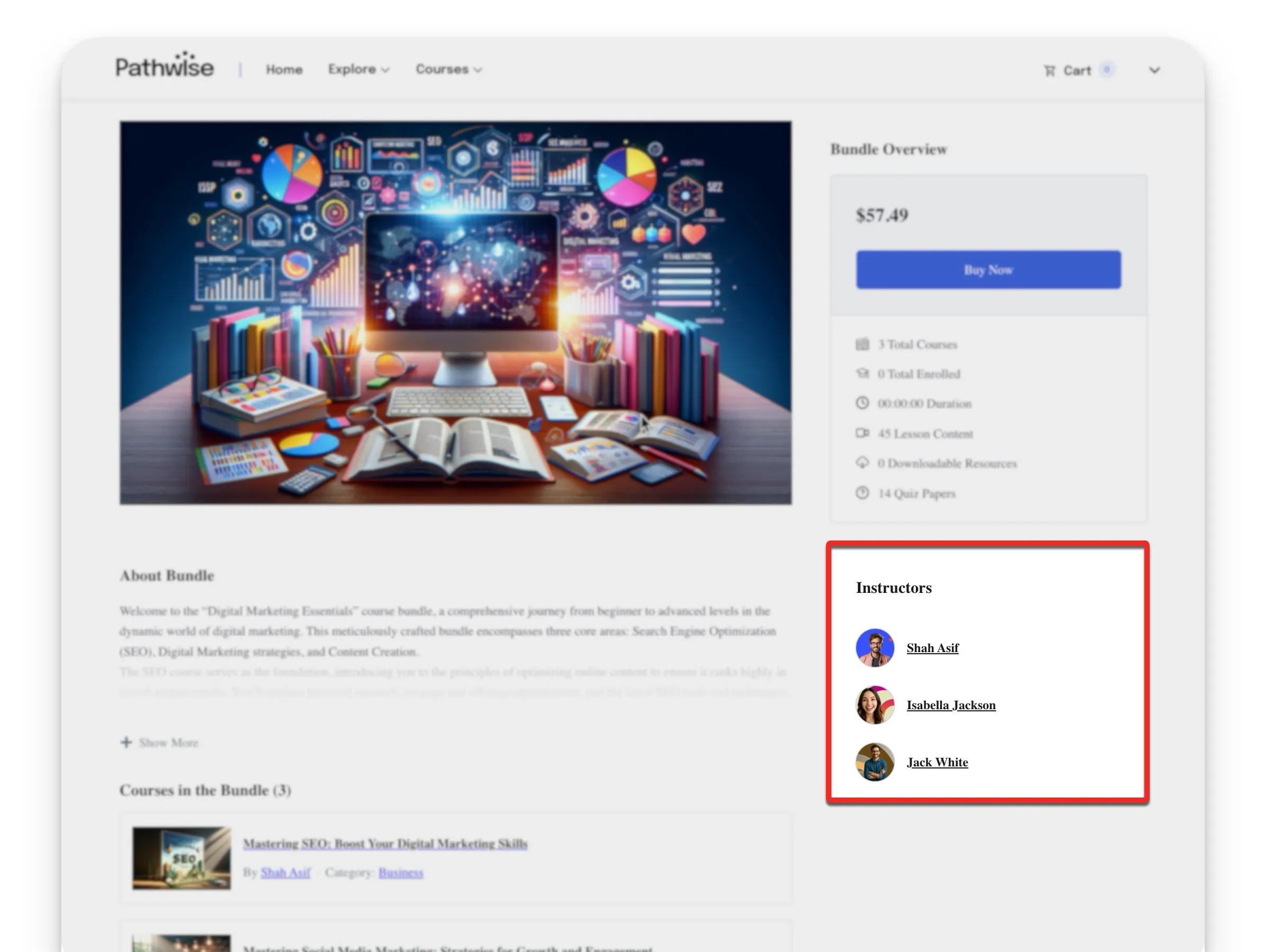 Multiple Instrutors Course Bundle Collaboration