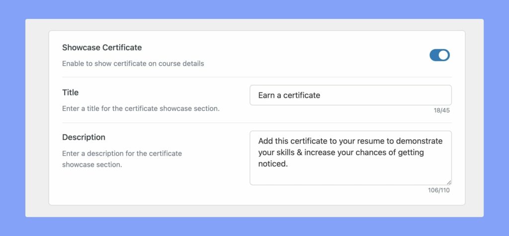Tutor LMS v2.2.3: Certificate Showcasing, Sticky Sidebar, Audio in ...