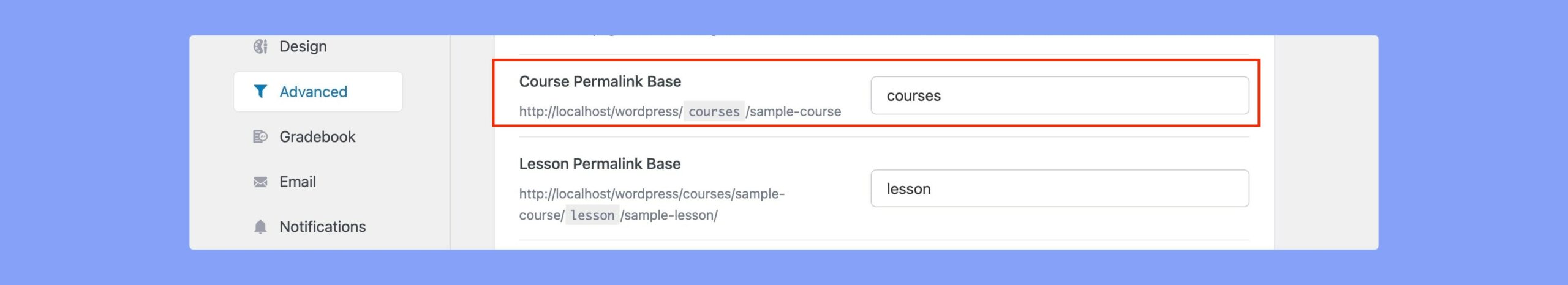 Tutor LMS Update post 2.3.0: Course permalink base option showcase