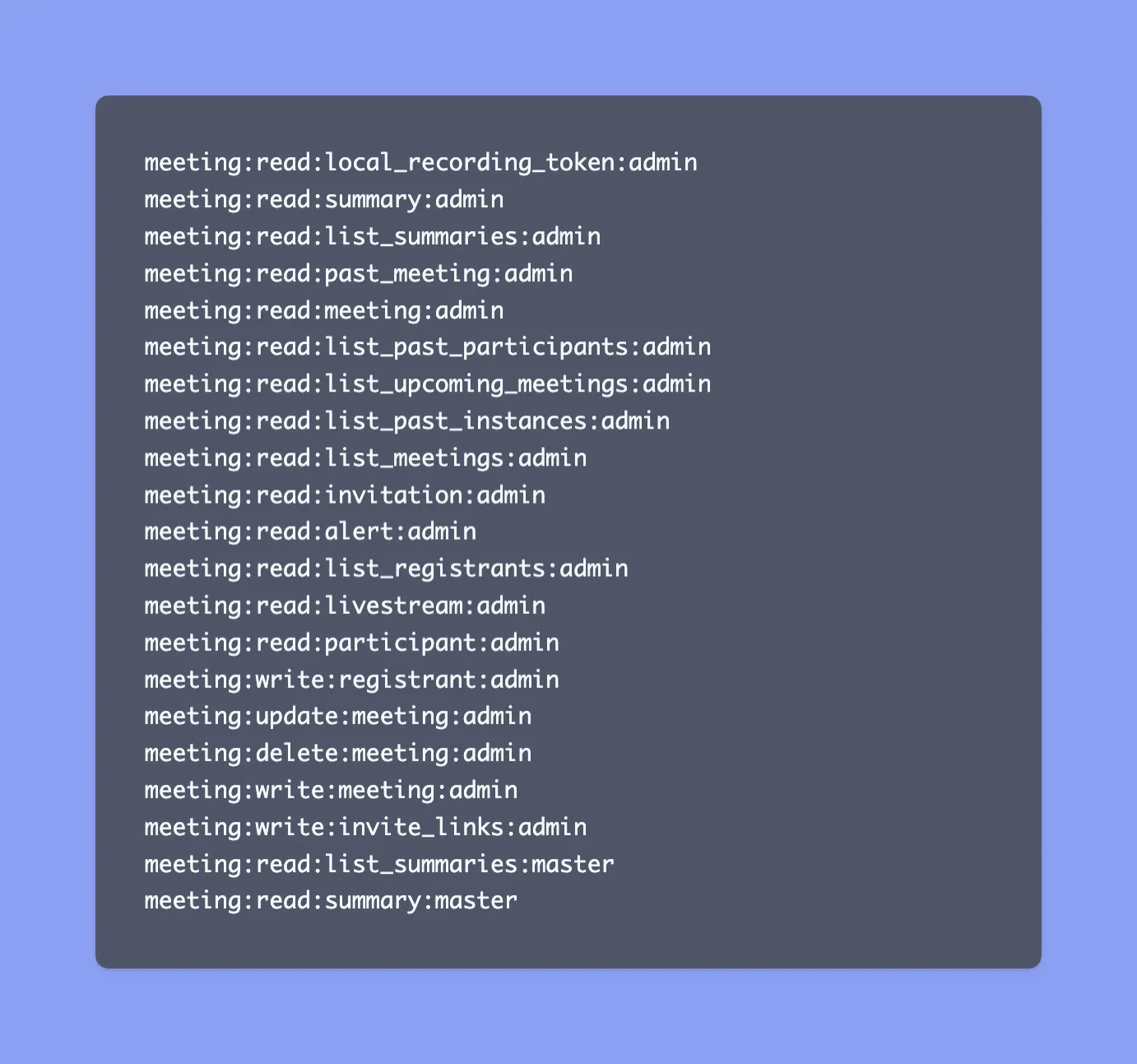 Tutor LMS- Zoom Meeting Scopes