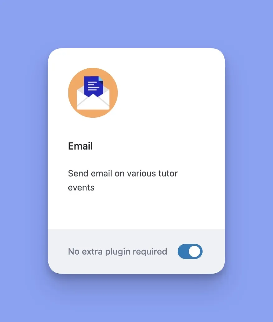 Tutor LMS Email Addon 