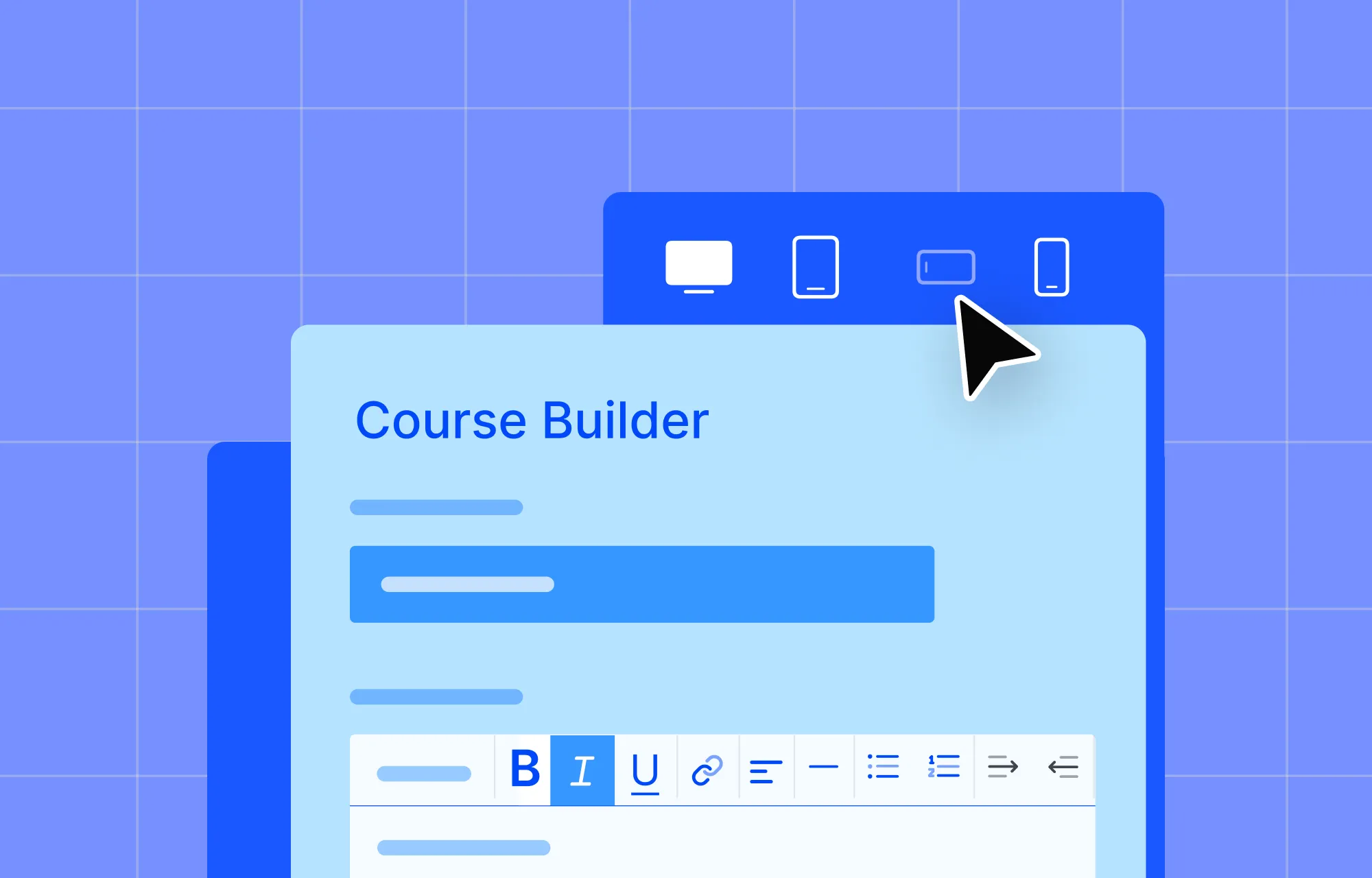 Course Builder responsiveness