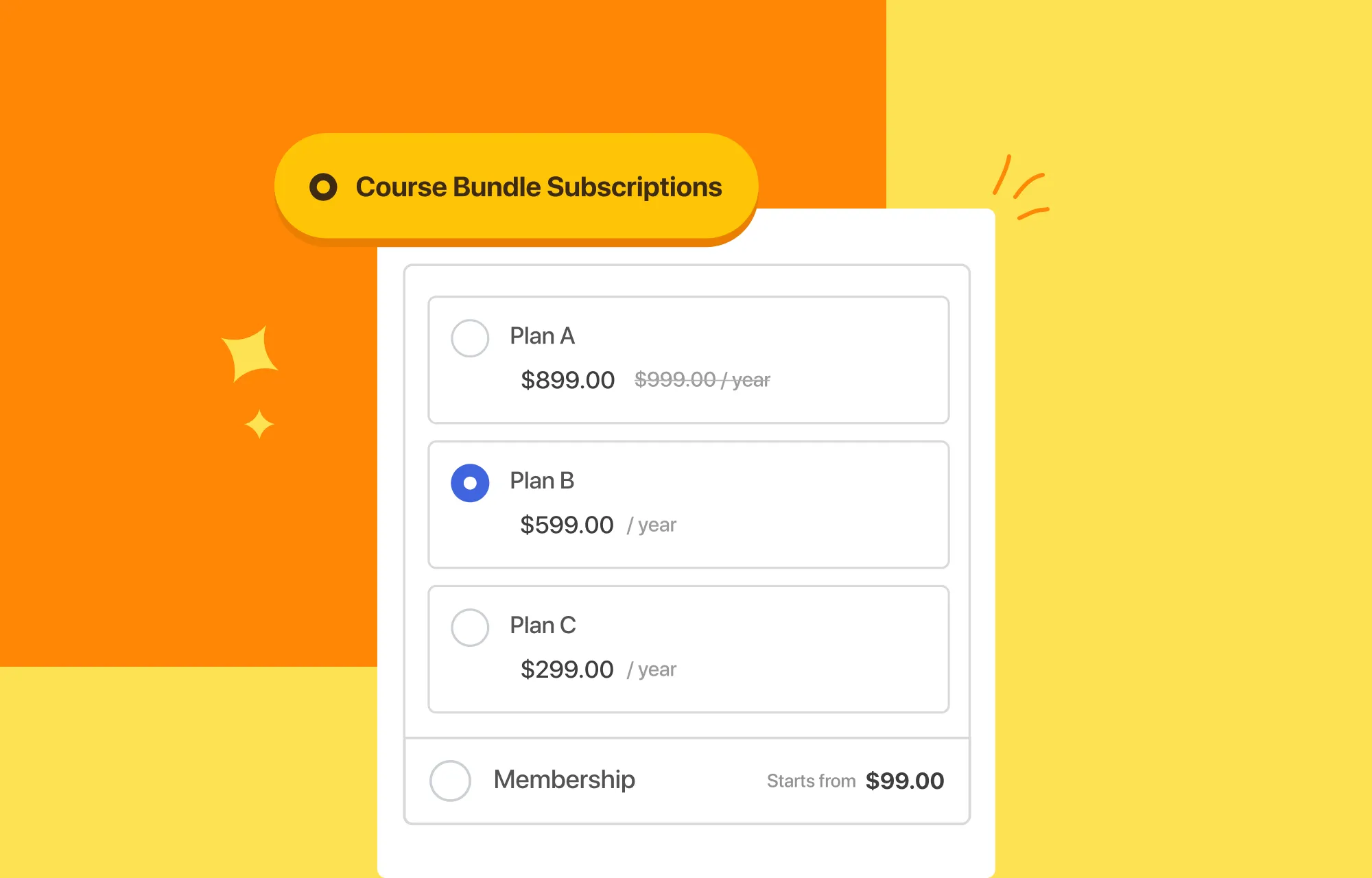 Subscriptions for Course Bundles