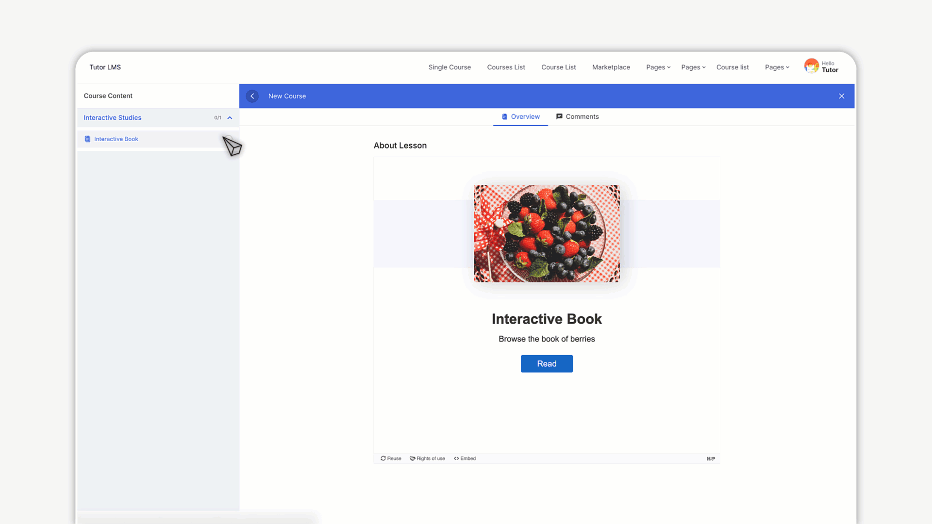 Tutor LMS Visual Interactive Course Builder