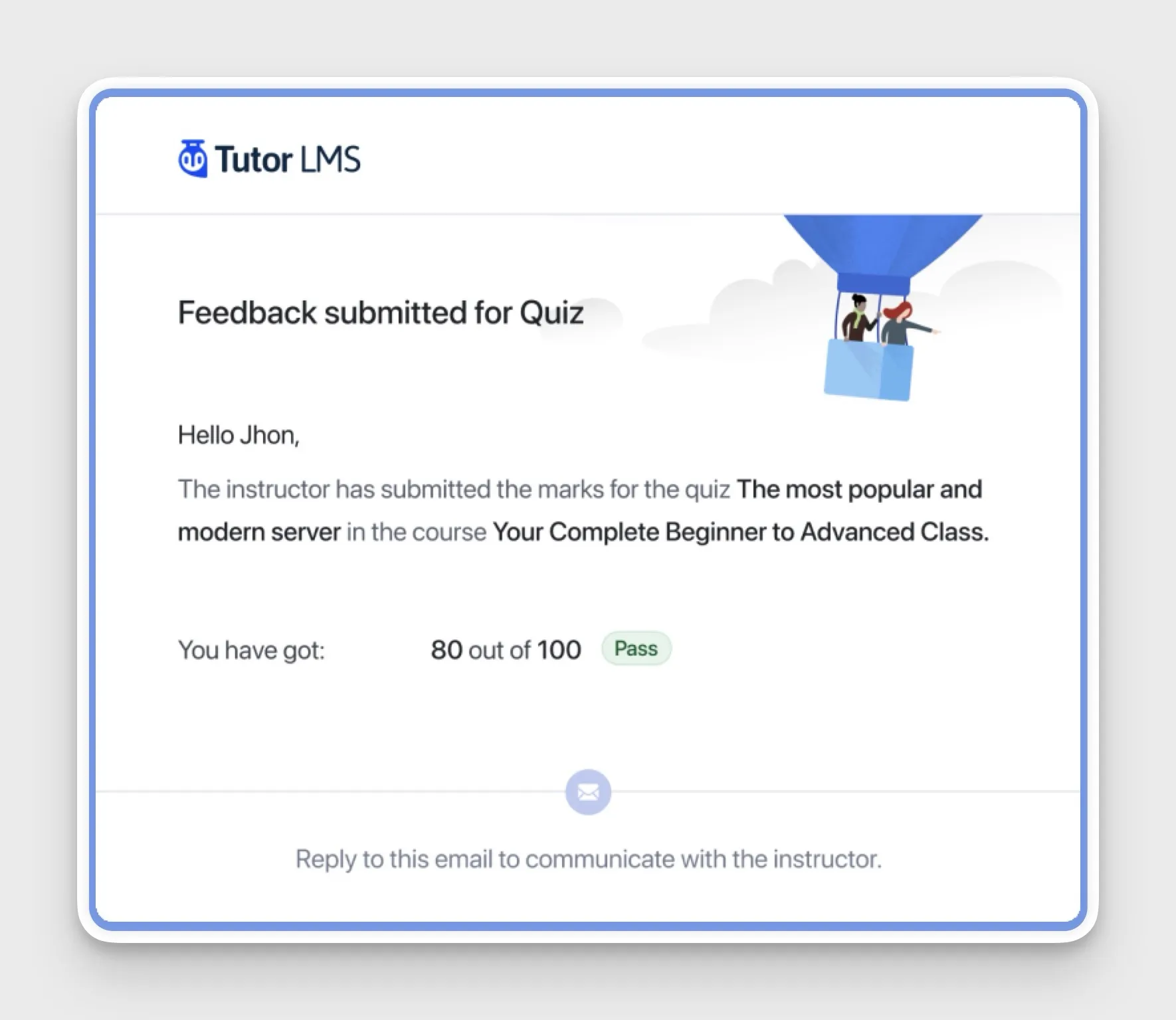 Branded Email Communication LMS