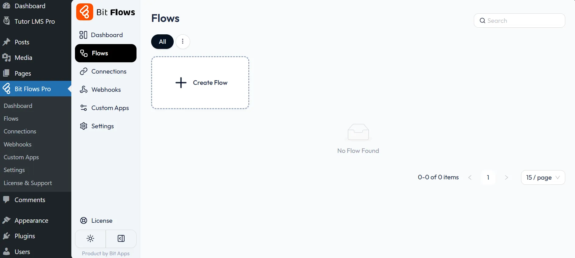 Create flow in Bit Flows