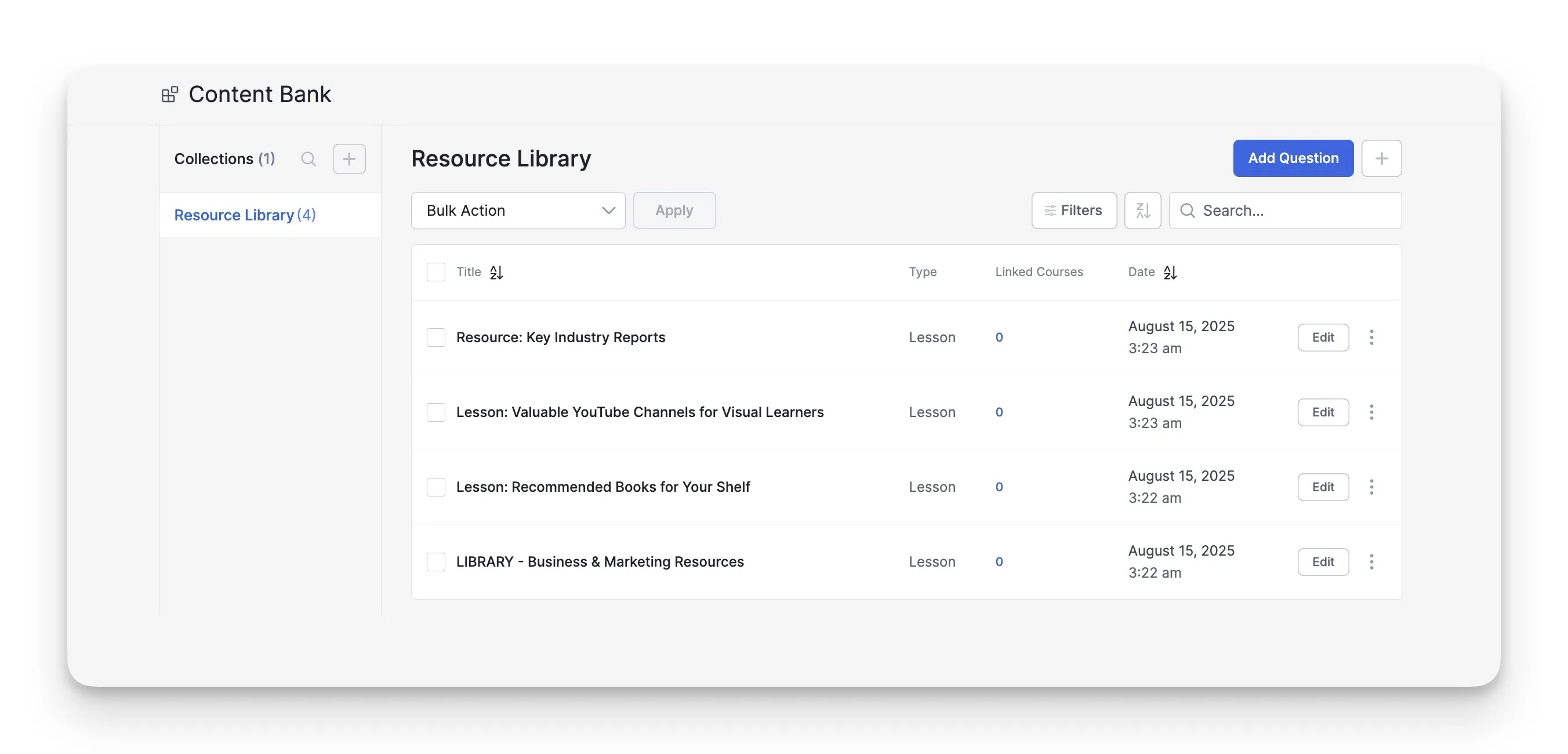 Using Tutor LMS Content Bank as a Resource Library