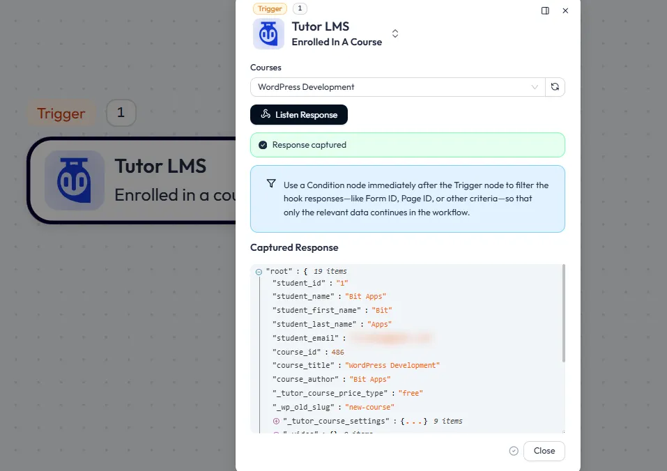 Tutor LMS responses