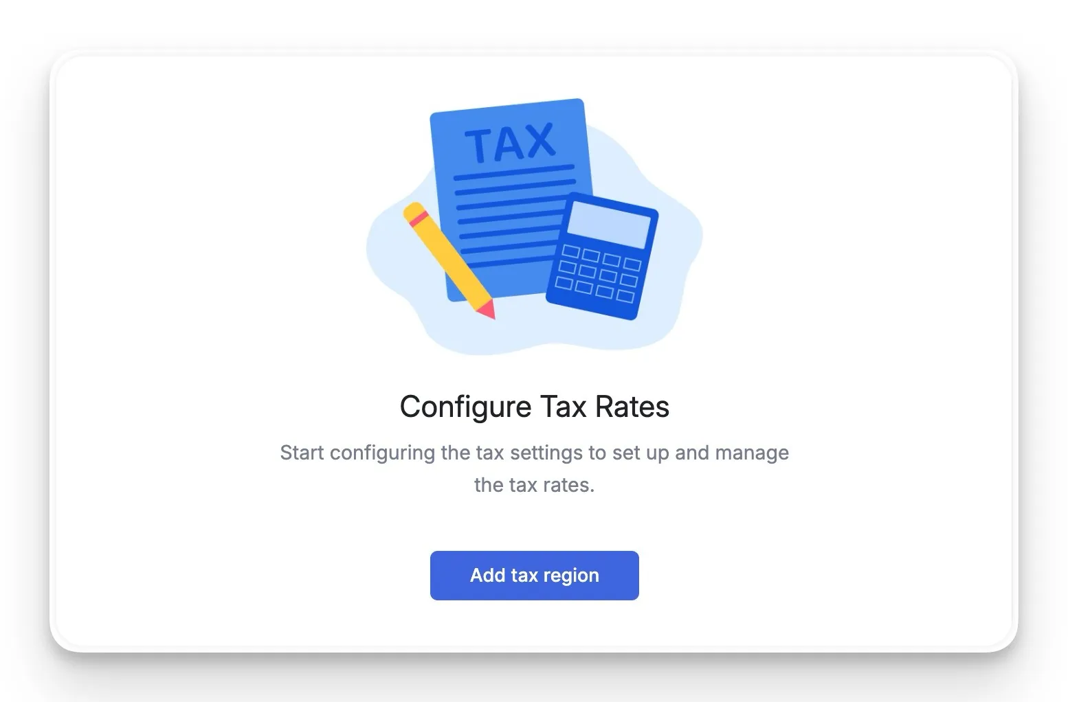 Add Tax Region in Tutor