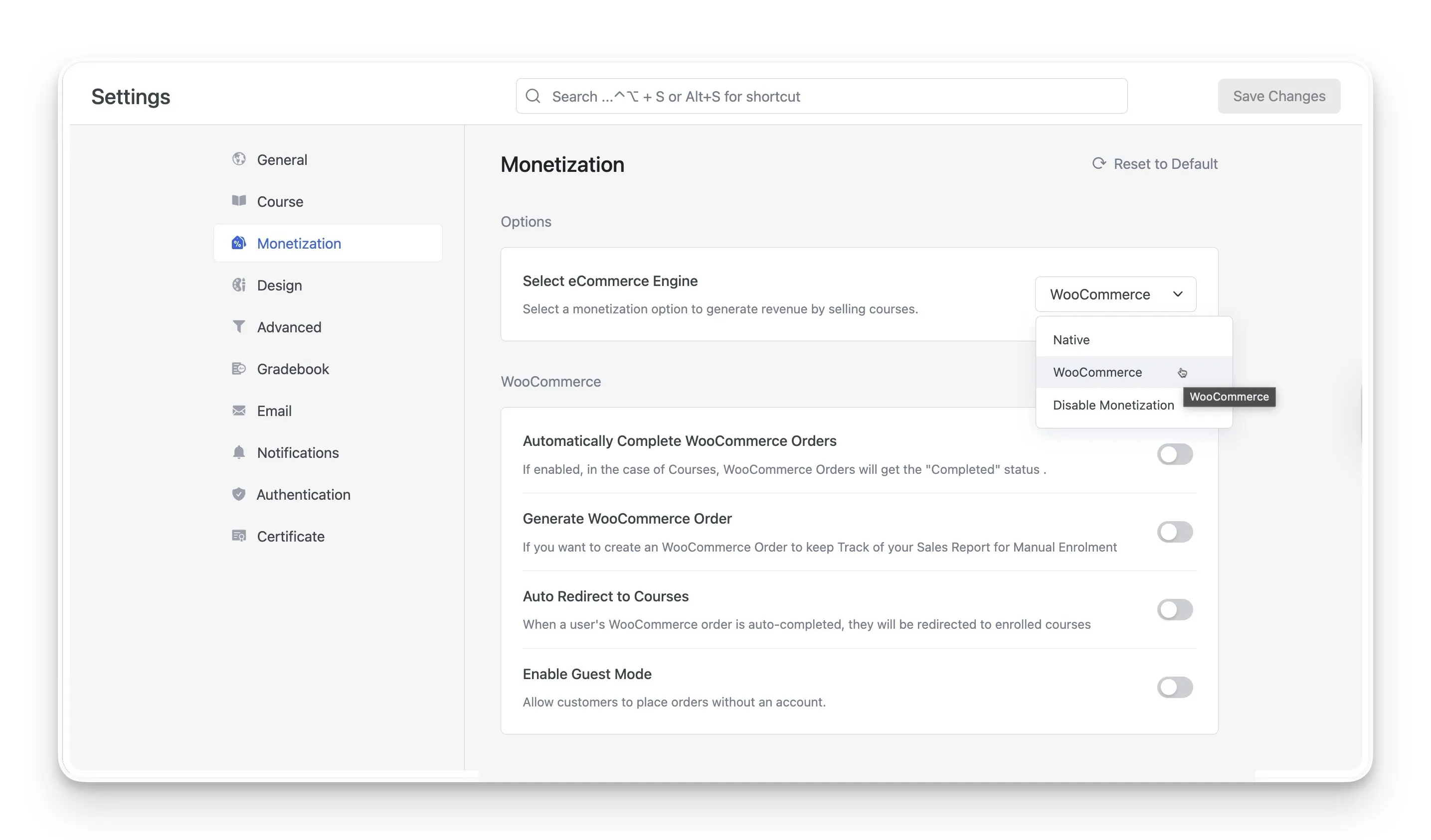 WooCommerce Monetization Tutor LMS