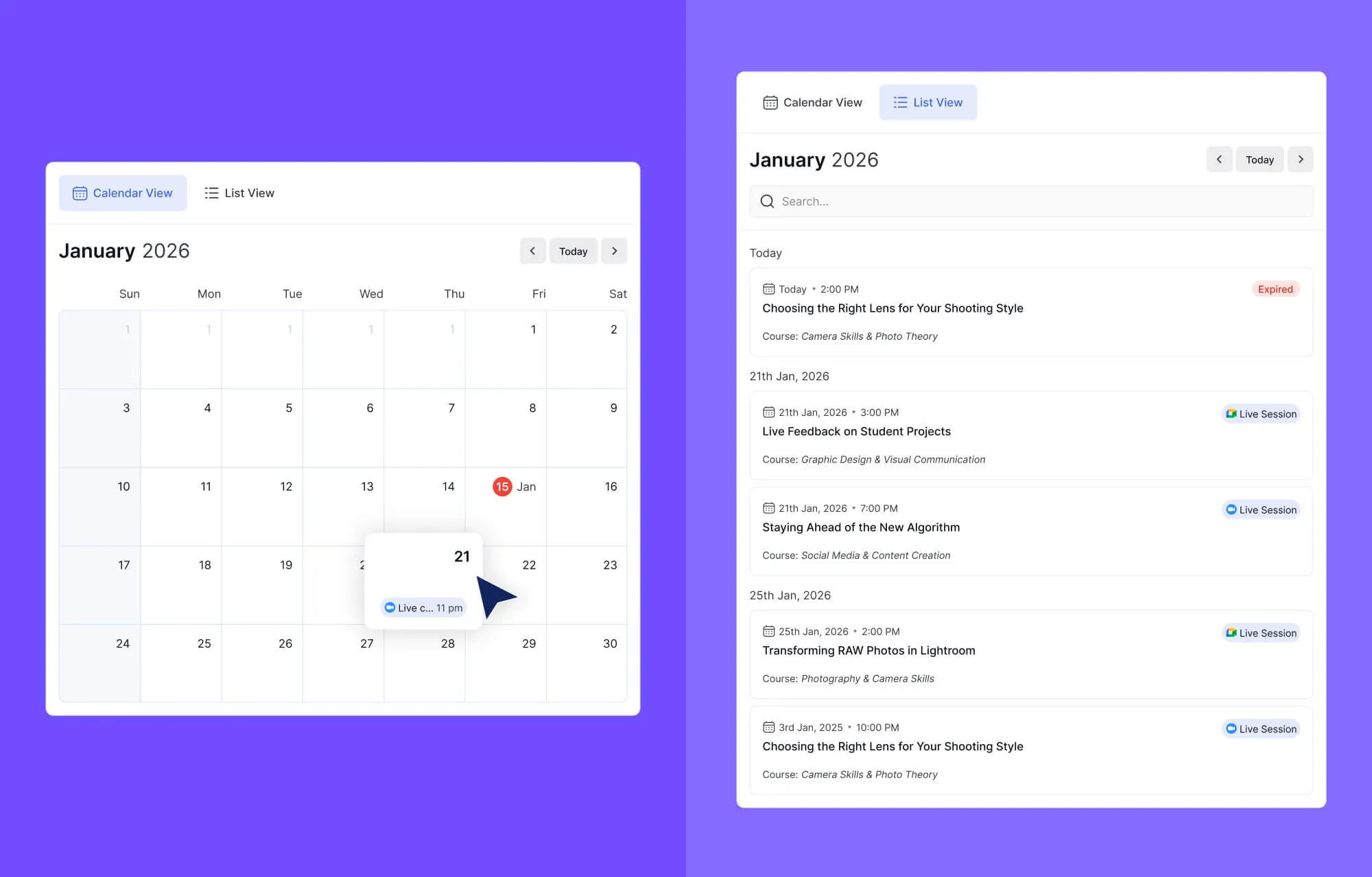 A Smarter Course Calendar in Tutor LMS 4.0