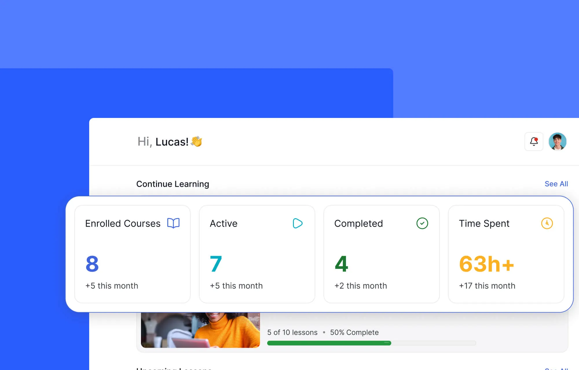 Learner Dashboard in Tutor LMS 4.0