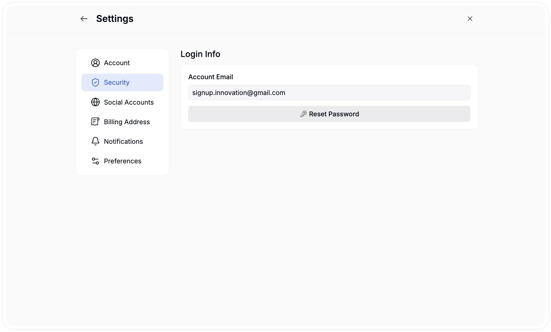 Instructor Account Security- Email and Password reset