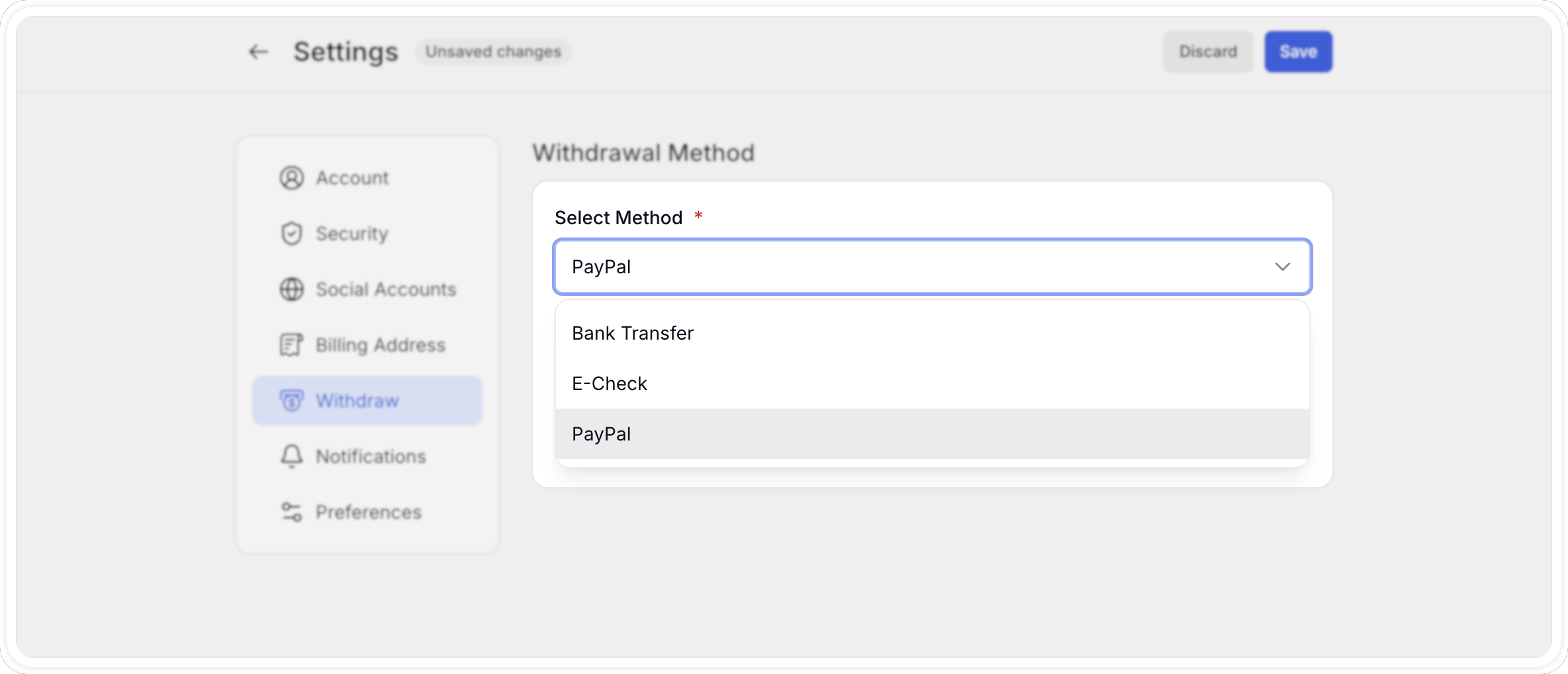 Instructor Withdraw Method Options Tutor LMS