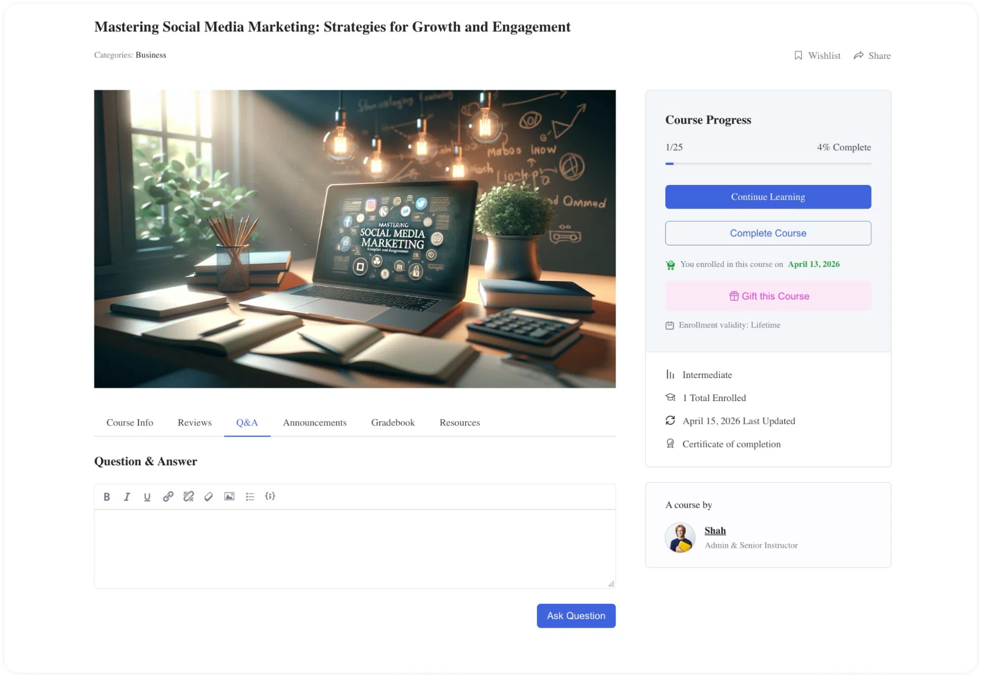 Q&A Feature Frontend