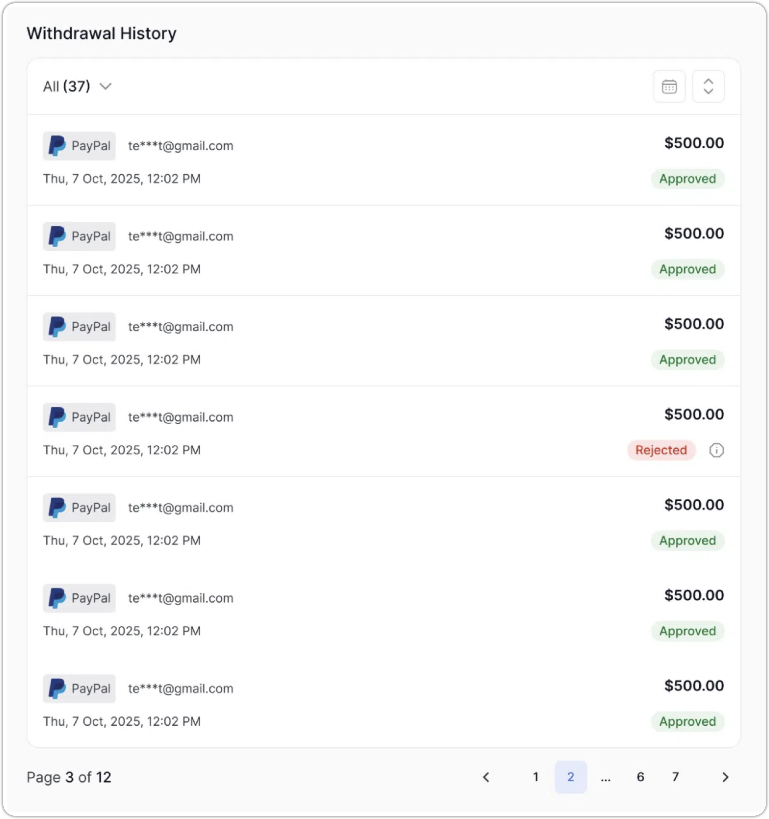 Tutor LMS Instructor Withdrawal History