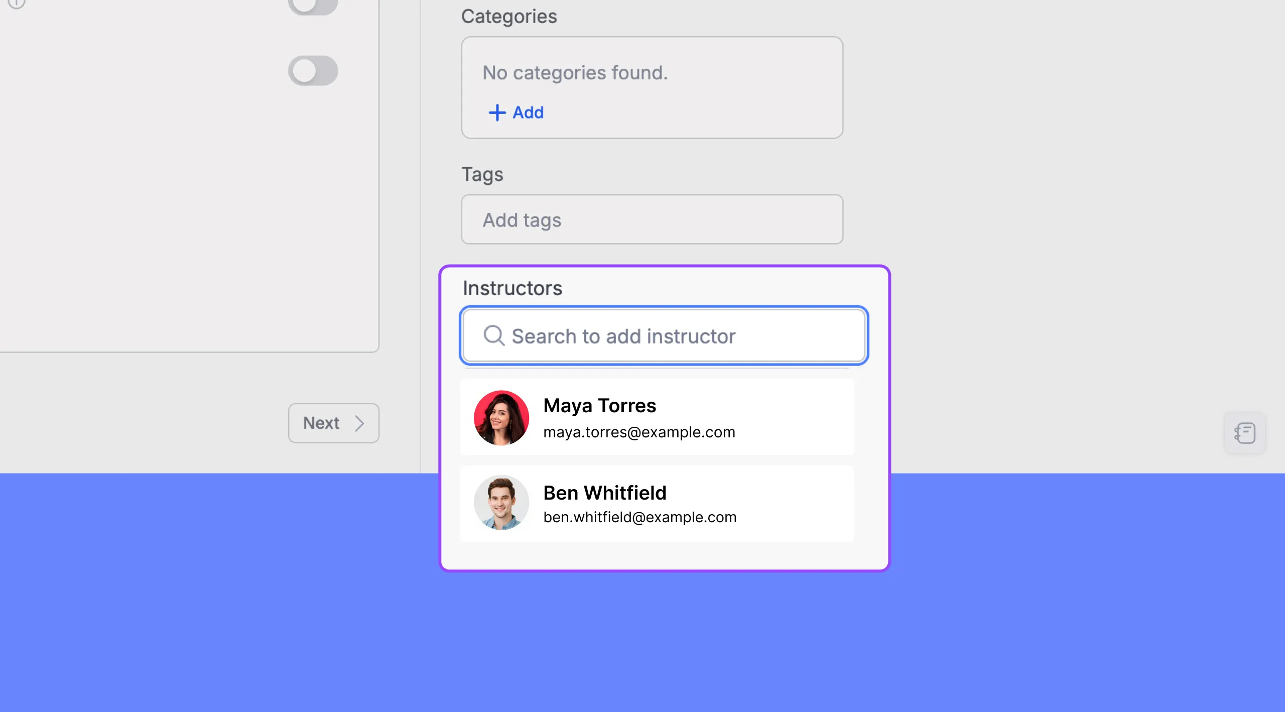 How to add multiple instructors in Tutor LMS