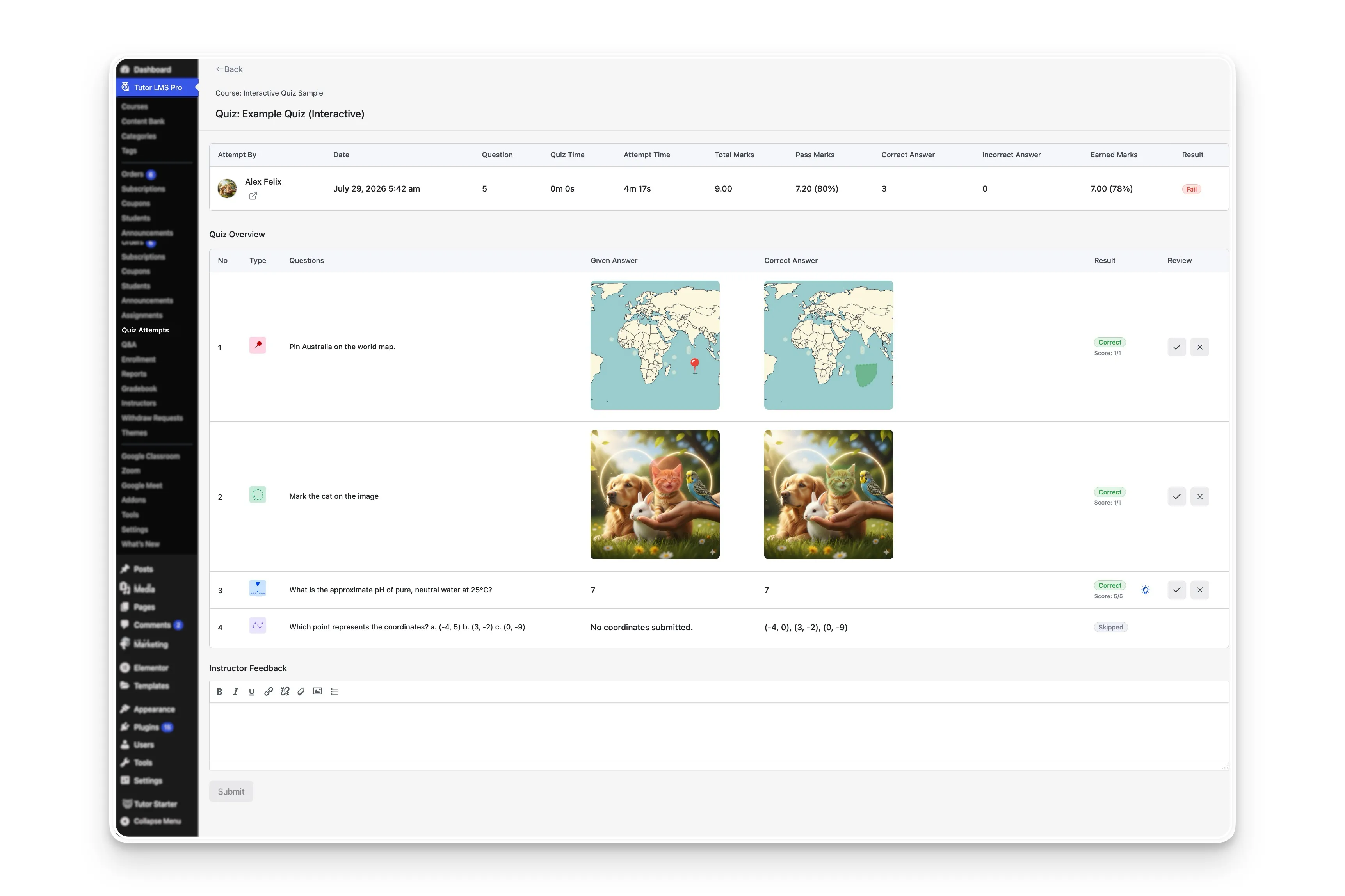 Backend Admin Evaluation (WP Admin)