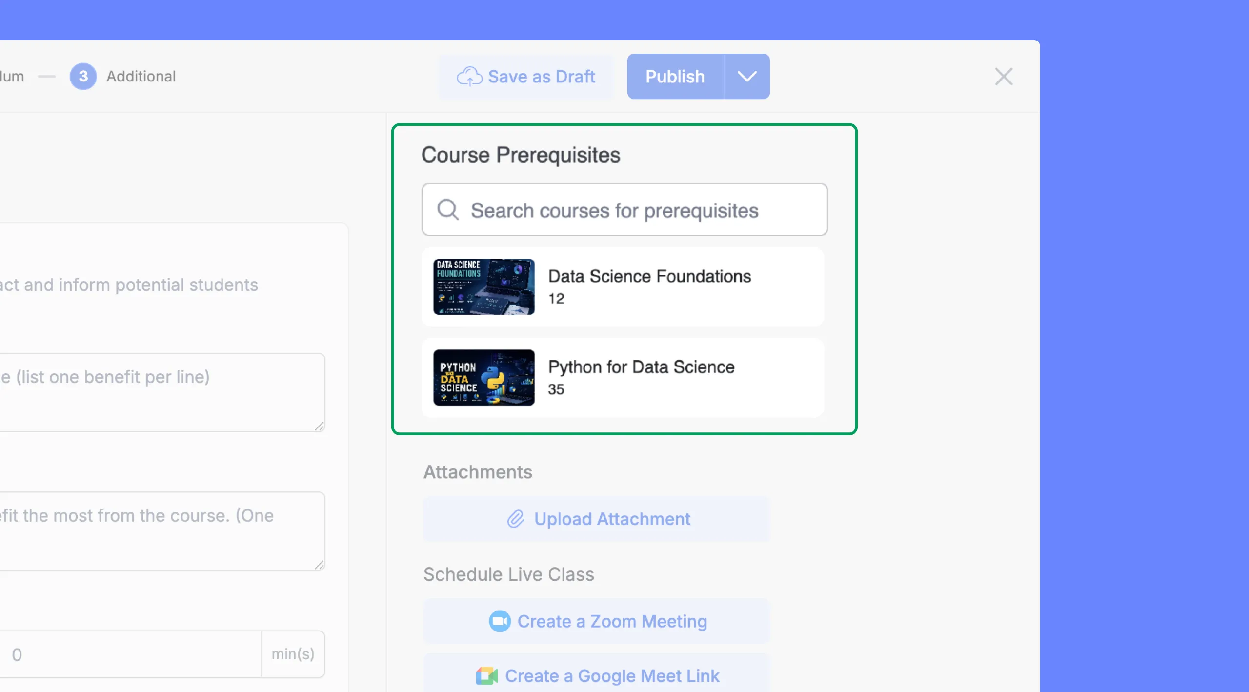Set Course Prerequisites in Tutor LMS