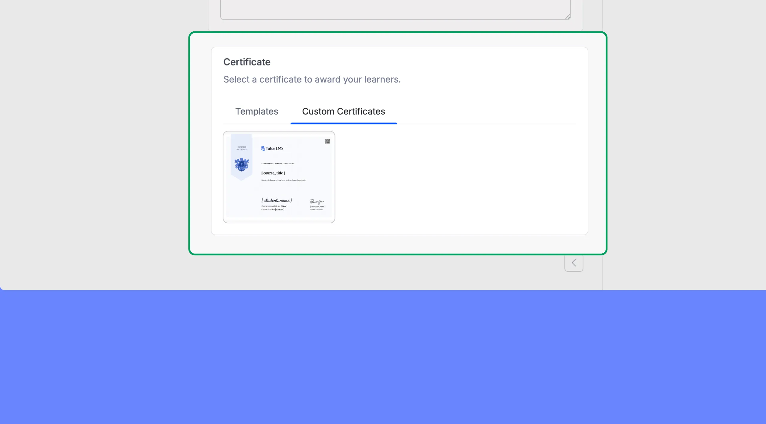 Build Custom Certificates in Tutor LMS
