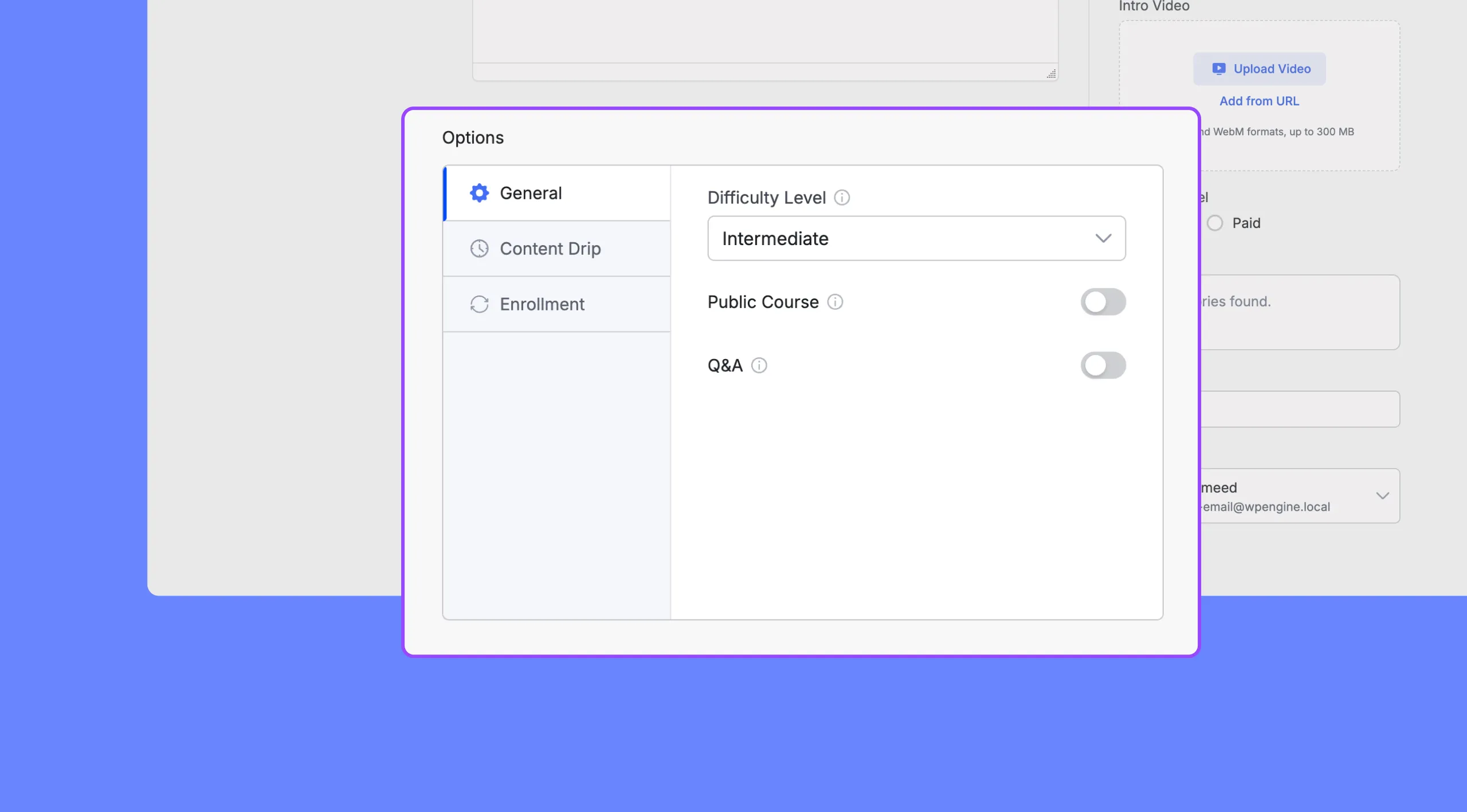 General Settings