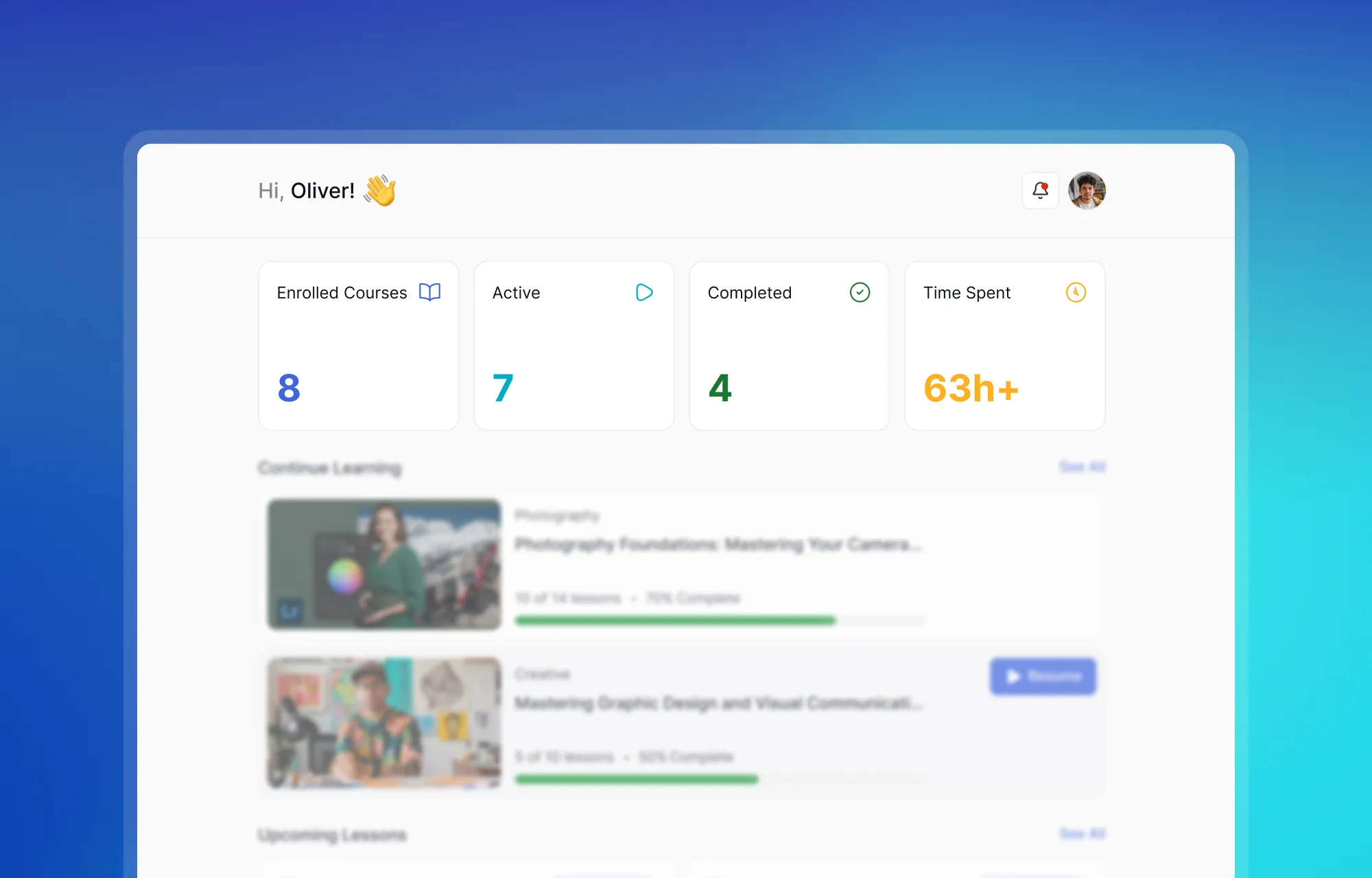 Interactive Metric Cards