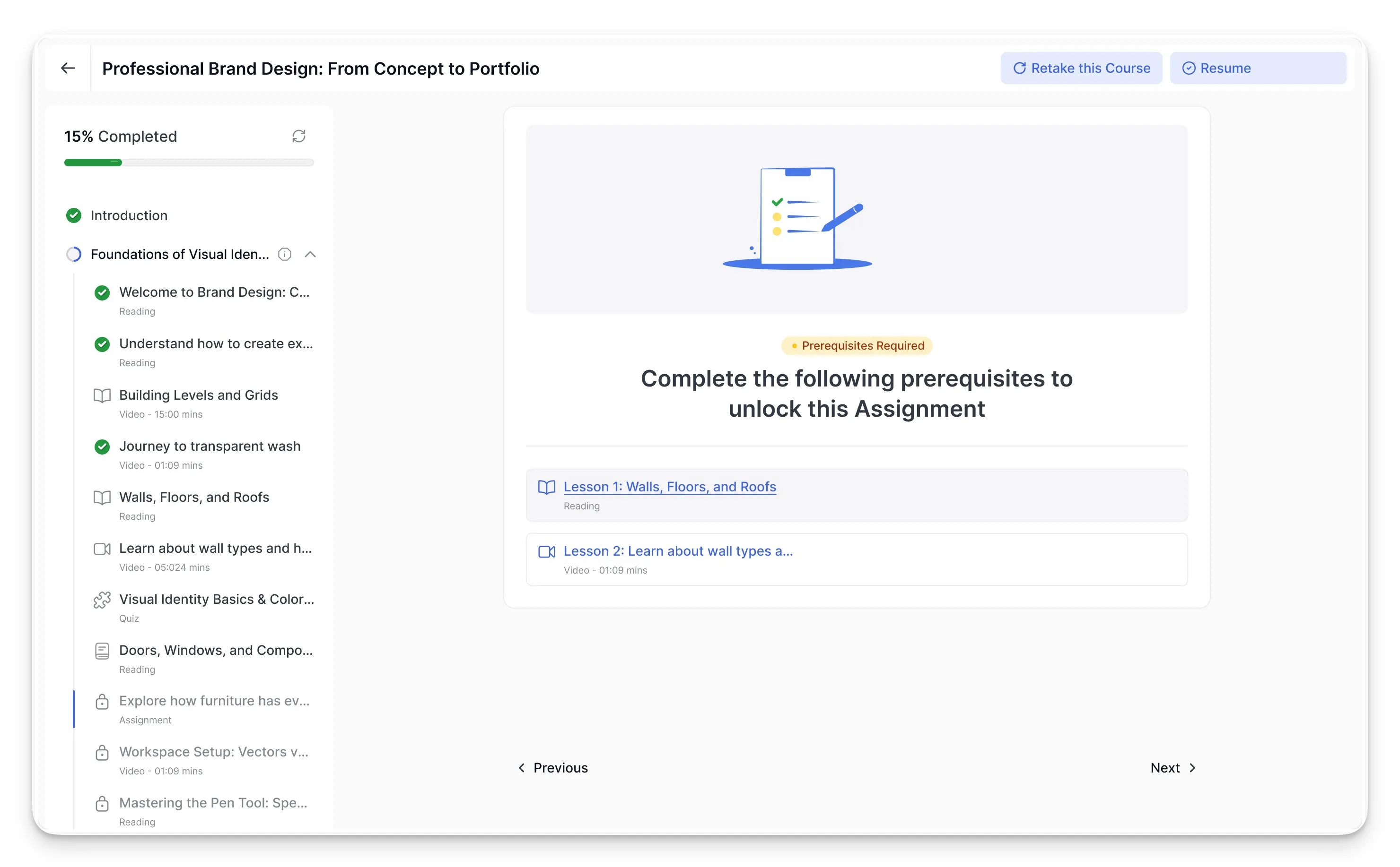 TUTOR LMS COURSE PREREQUISITE