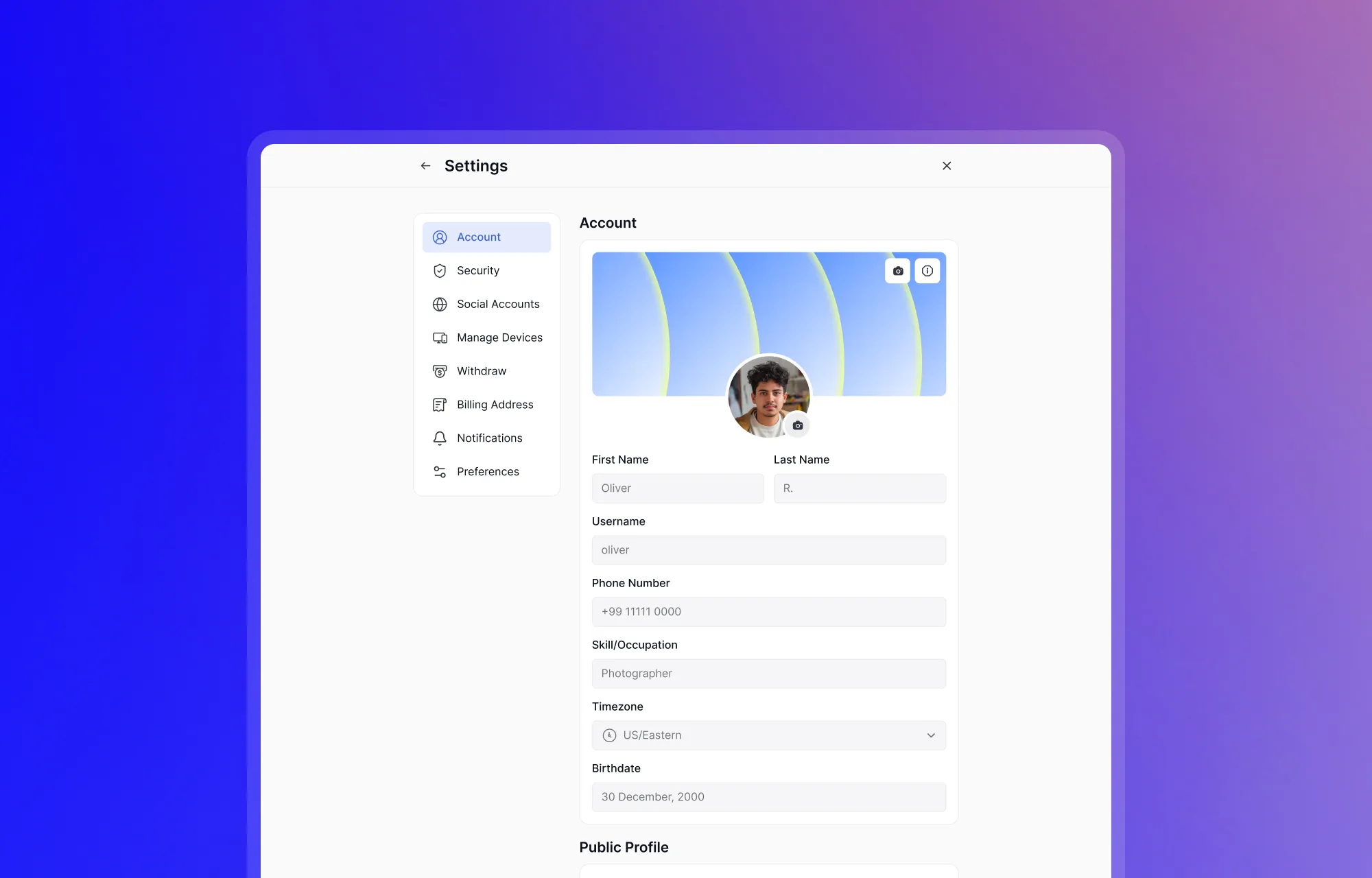 Tutor LMS Learner Dashboard All Settings Menu