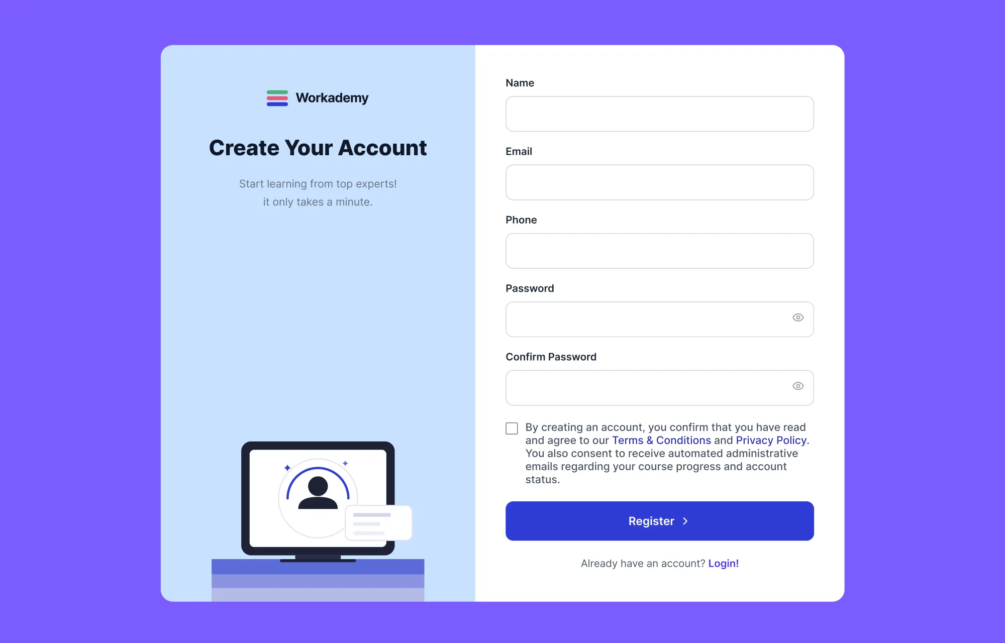 How Consent Forms Appear on the Front End