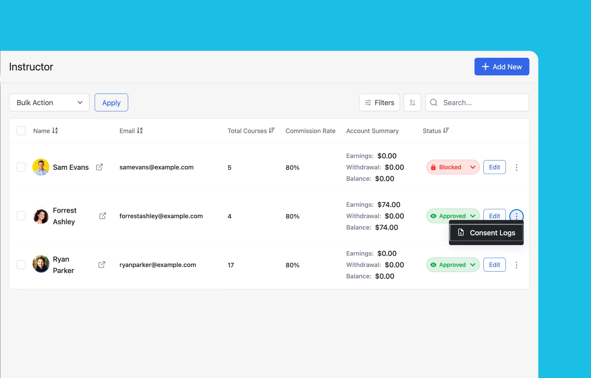 How to Access, Audit, and Download Consent Logs in Tutor LMS for Instructors