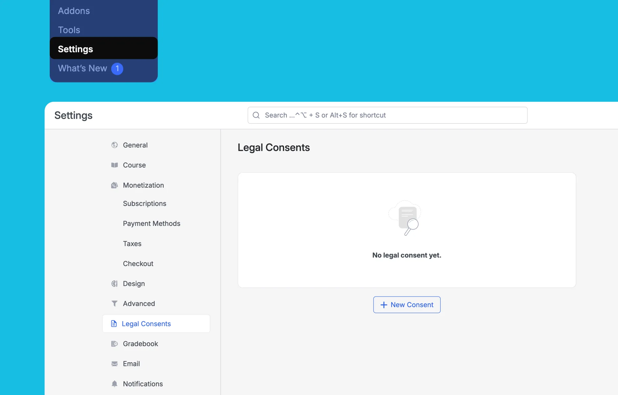 Tutor LMS Settings Legal Consents