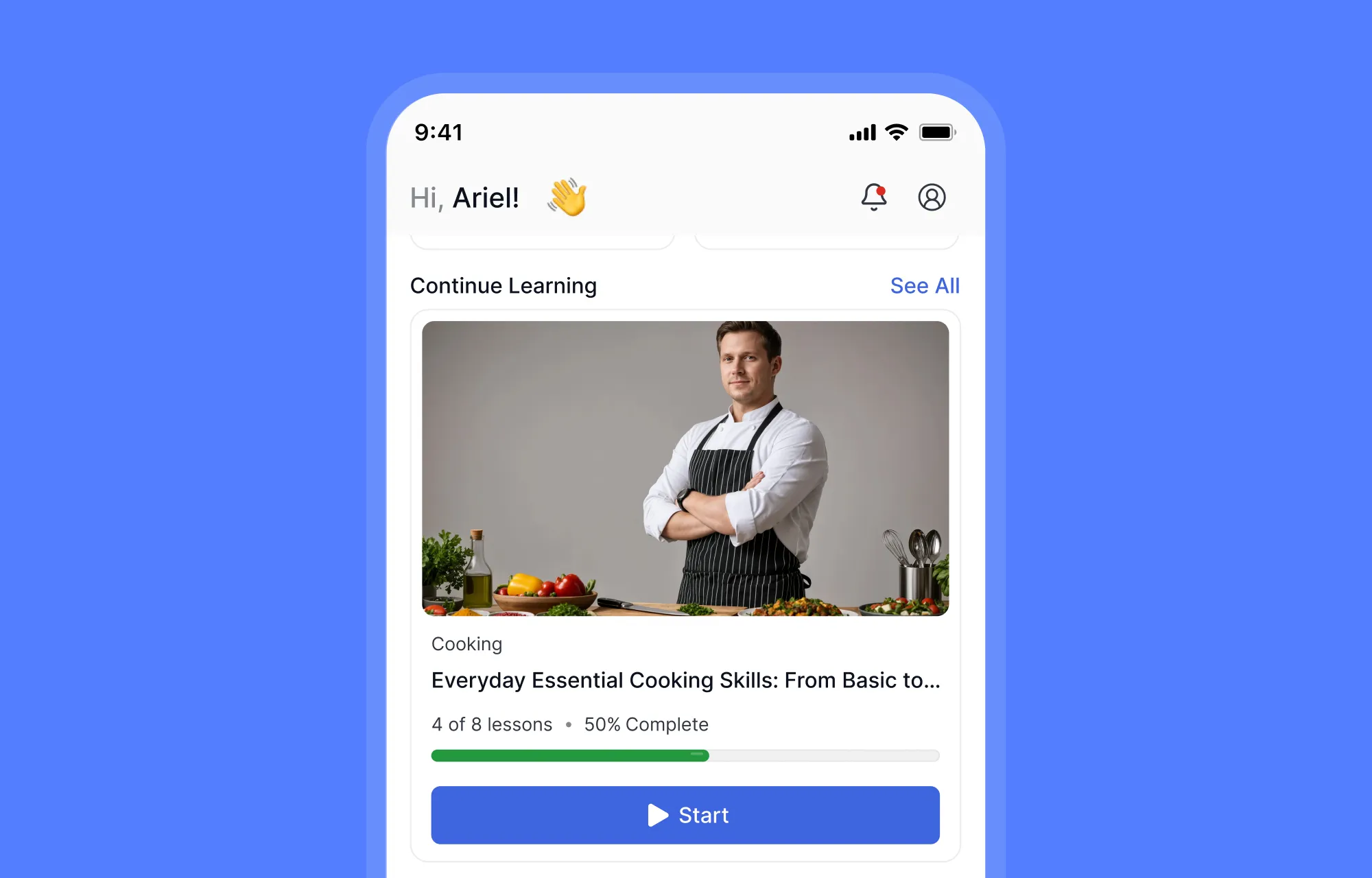 Tutor LMS Mobile Continue learning fast