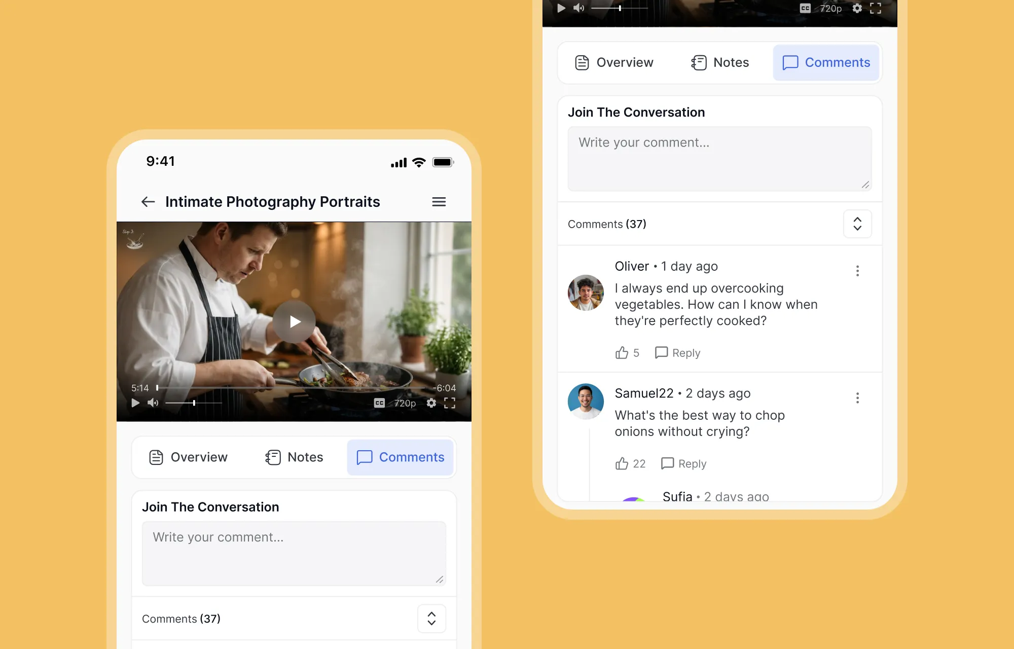 Tutor mobile community- eaily join in the conversation without leaving the lesson window