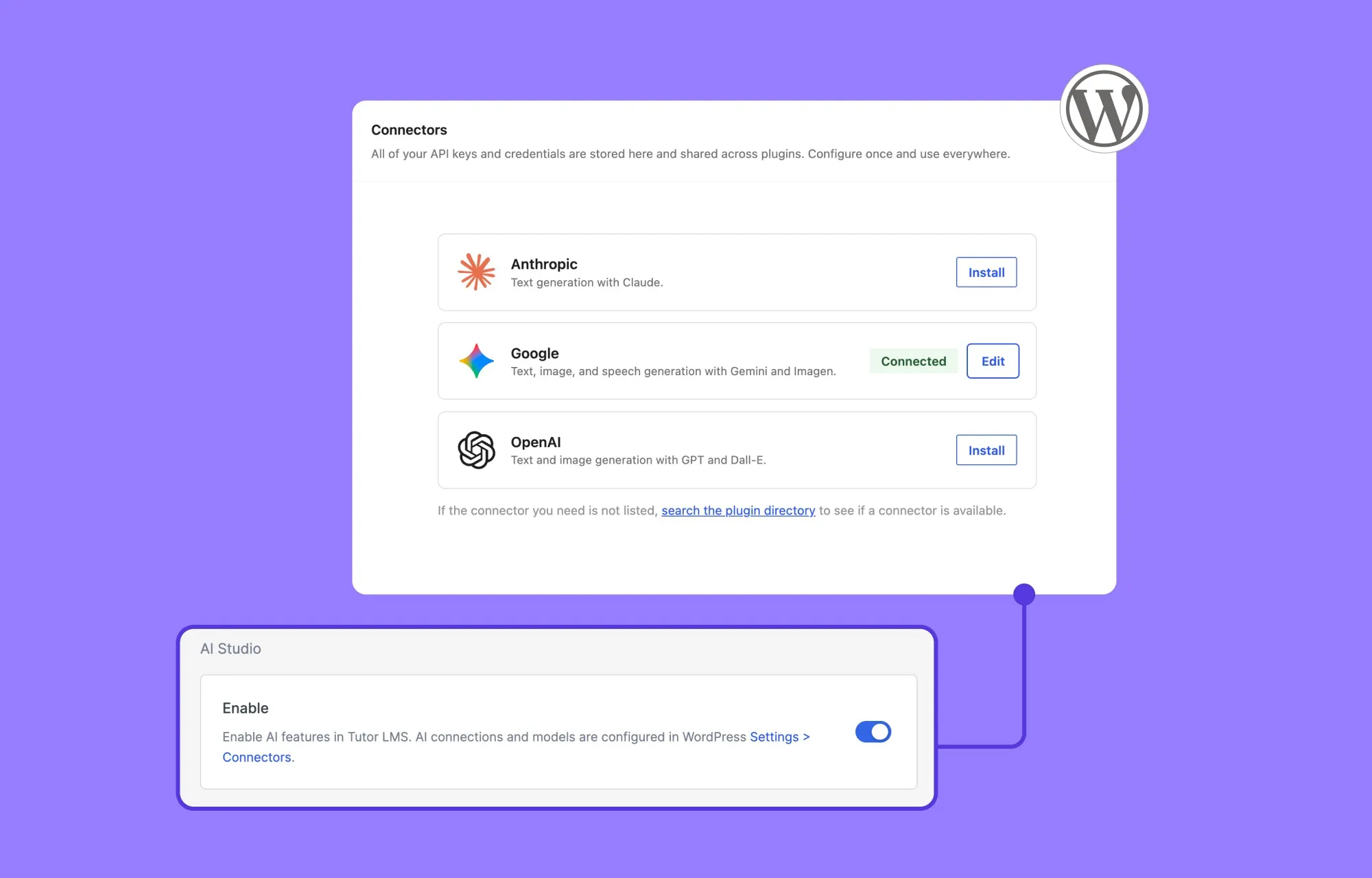 Tutor LMS AI Studio Now Works With the WordPress AI Connector