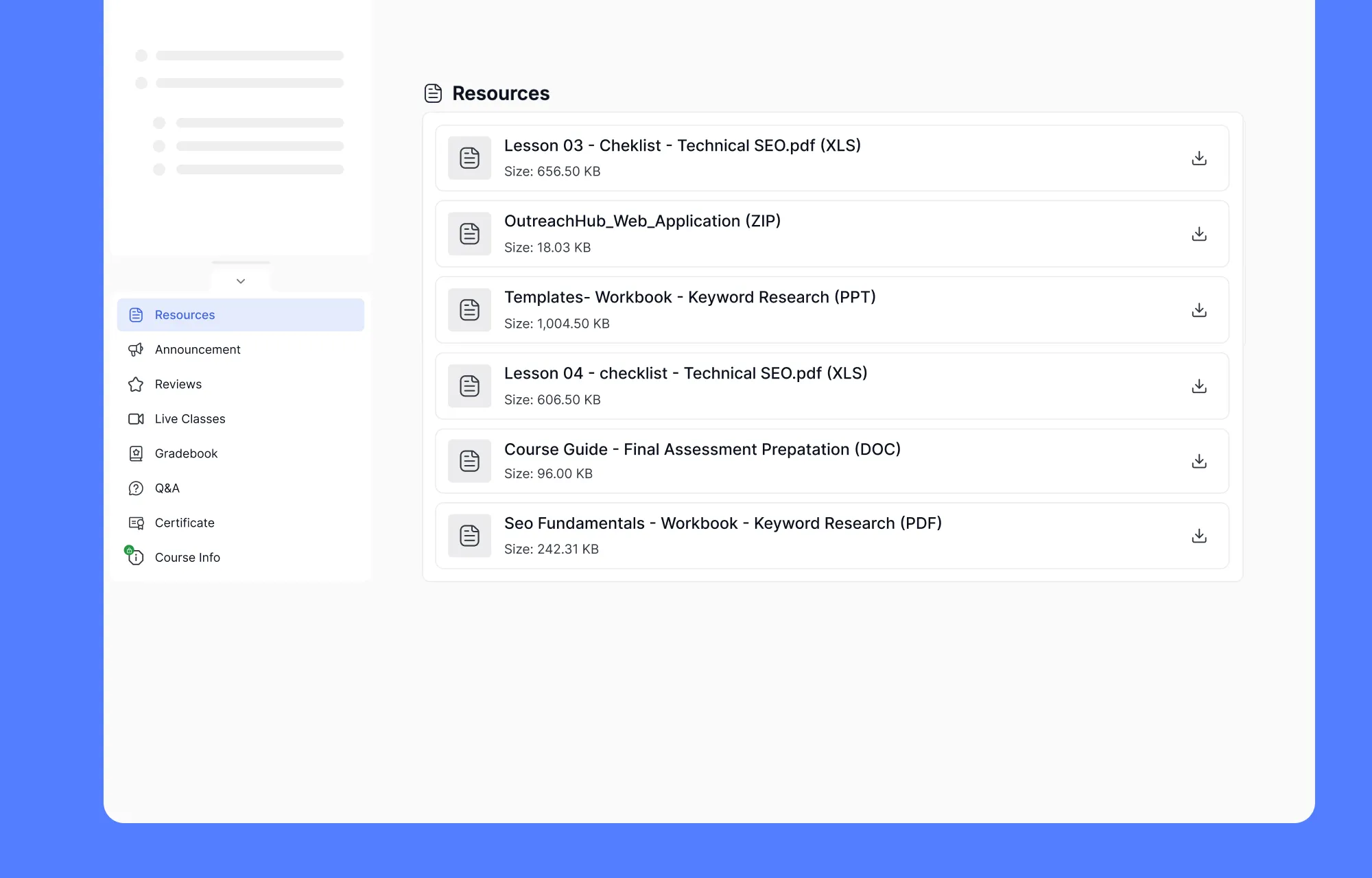 Tutor LMS, More>Resources