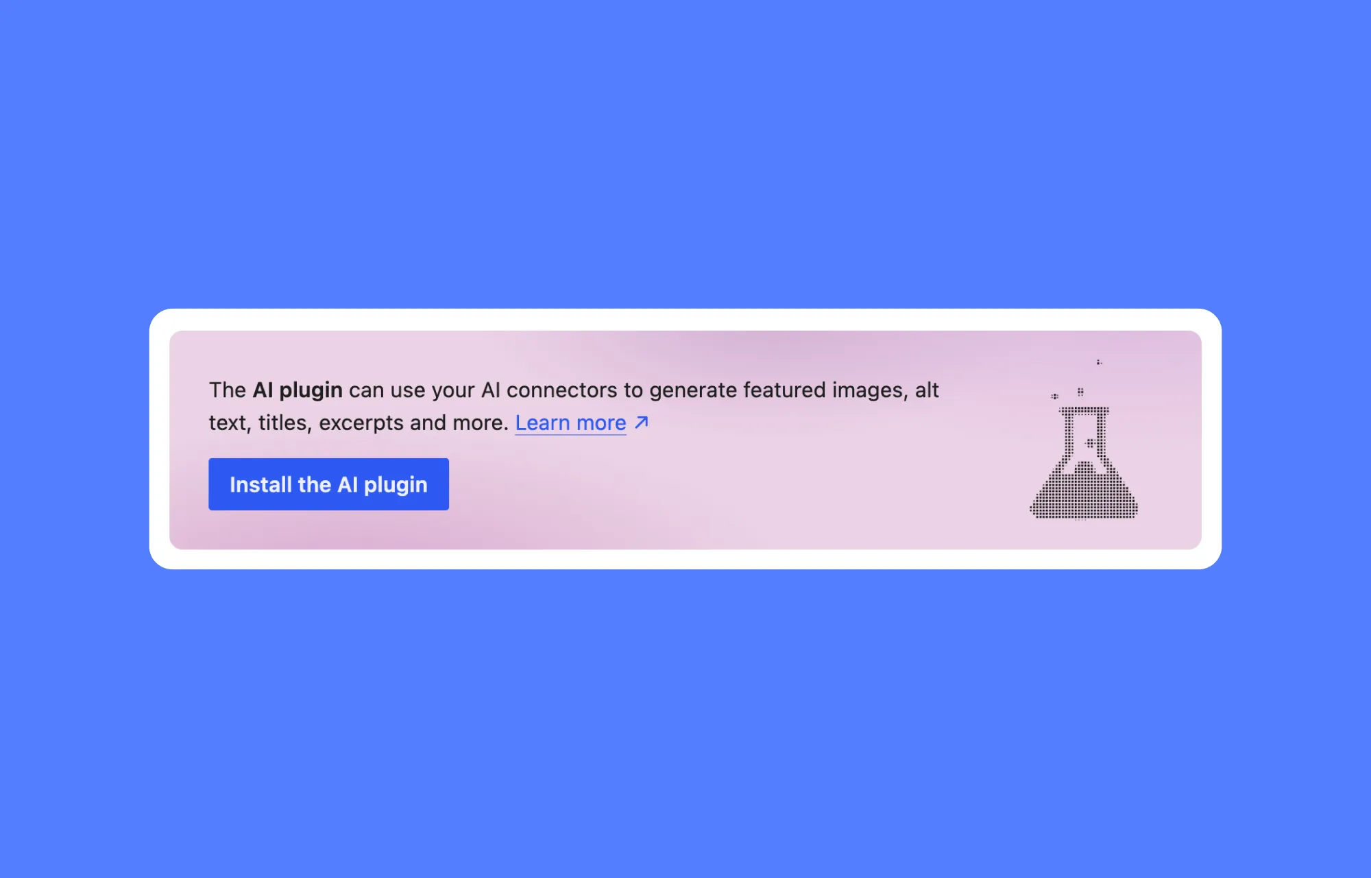 Install the WordPress AI plugin